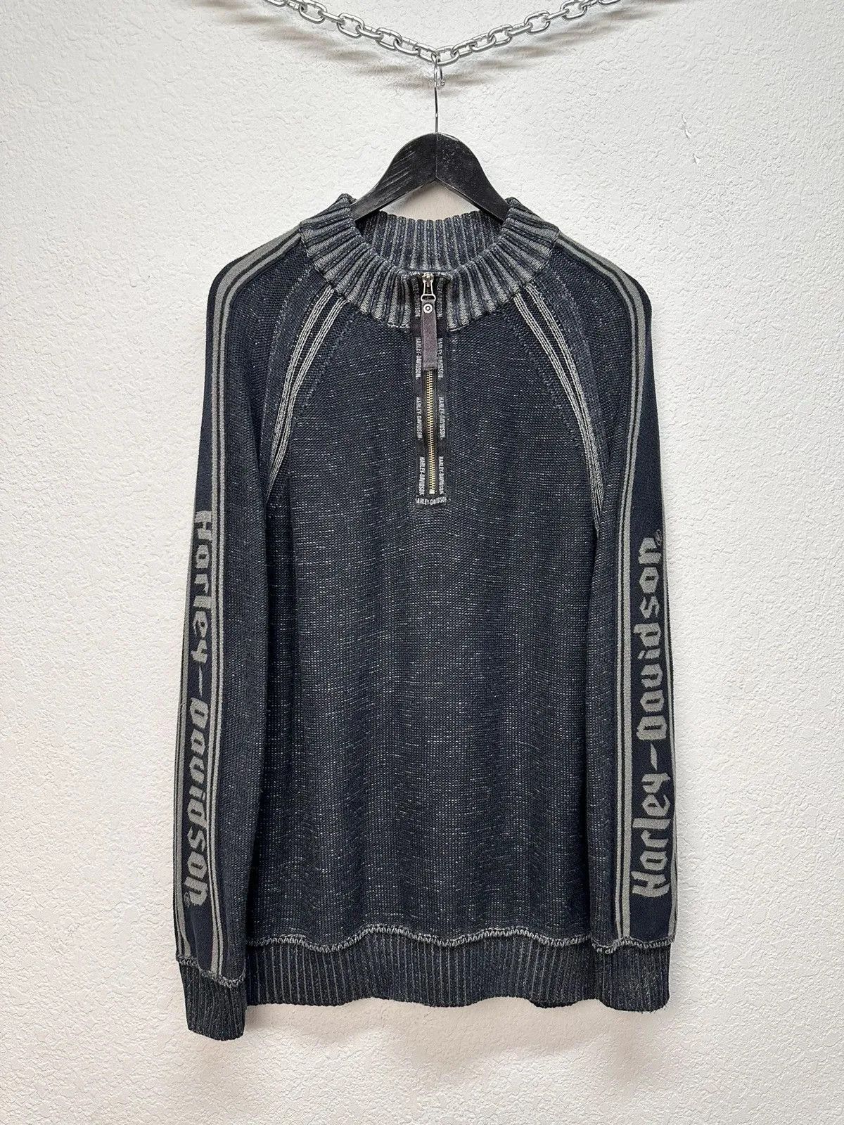 Diesel Avantgarde Y2K Distressed Harley Davidson Japanese Sweater Size US L / EU 52-54 / 3 - 2 Thumbnail