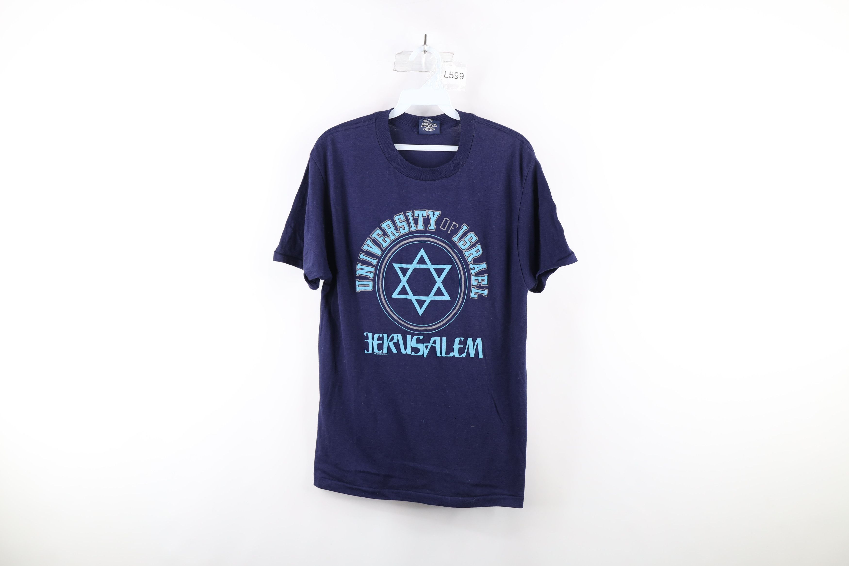 Vintage Vintage 70s Out University of Israel Jerusalem T-Shirt USA Size US L / EU 52-54 / 3 - 1 Thumbnail