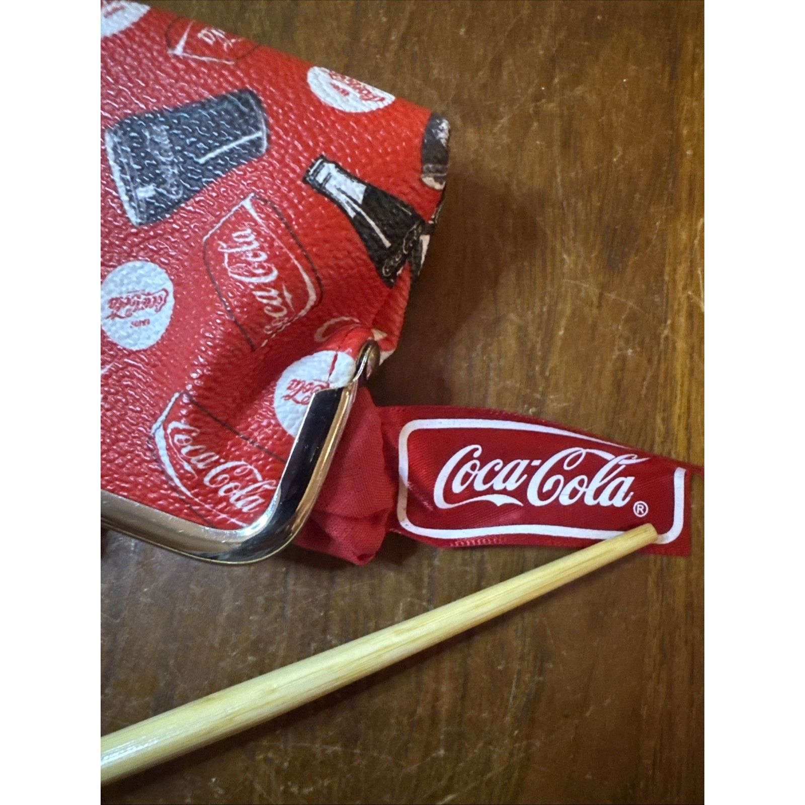 & Other Stories Coca-Cola Coin Purse Kiss Lock Red Coke Logo Change Wallet Size ONE SIZE - 1 Thumbnail