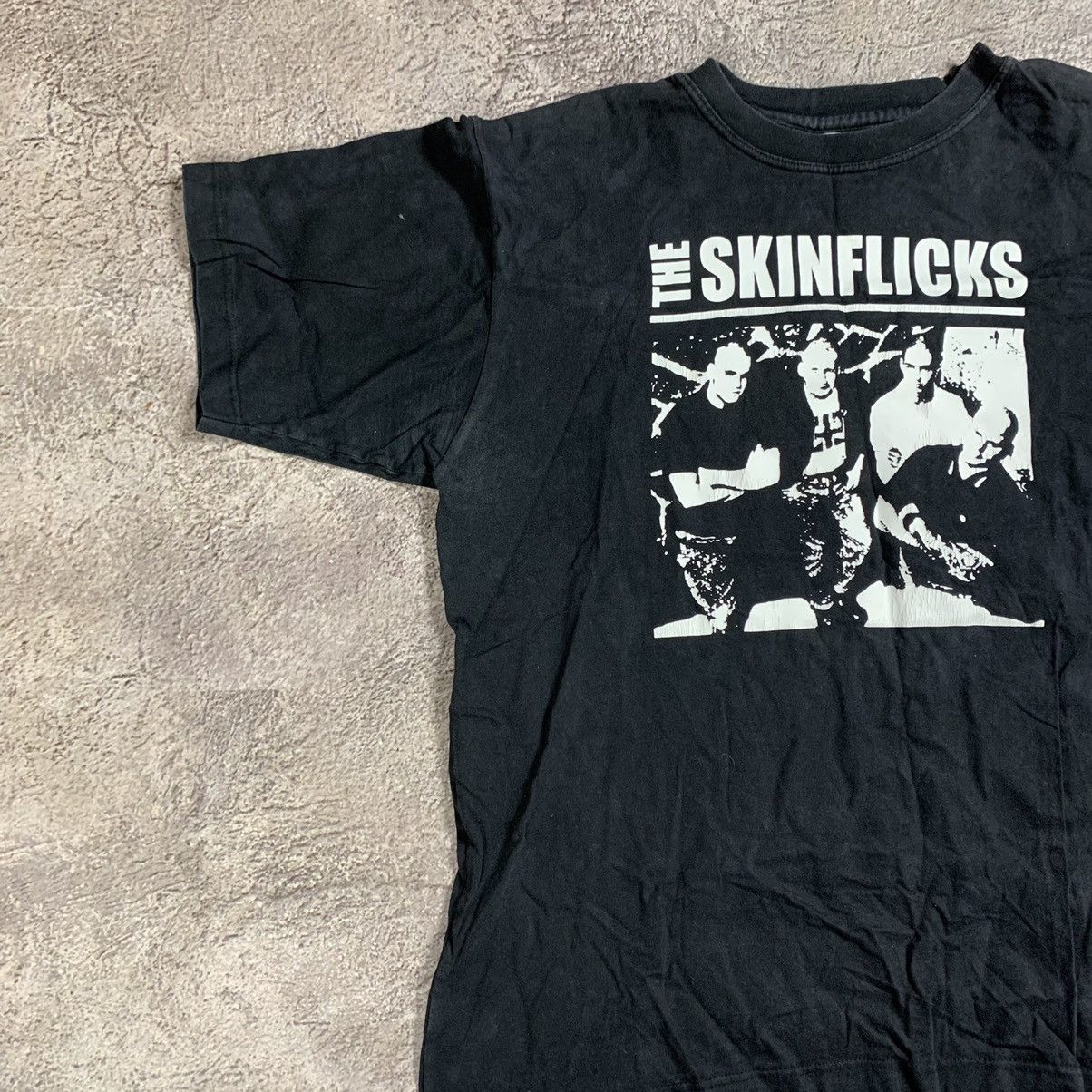 Vintage Vintage Y2K Skinflicks Graphic Tee Punk Grunge Black Slim L Size US L / EU 52-54 / 3 - 4 Thumbnail