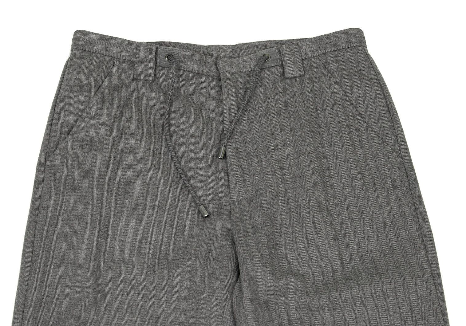 Maison Margiela Wool Herringbone Pants in Gray Size 44 Size US 28 / EU 44 - 2 Thumbnail