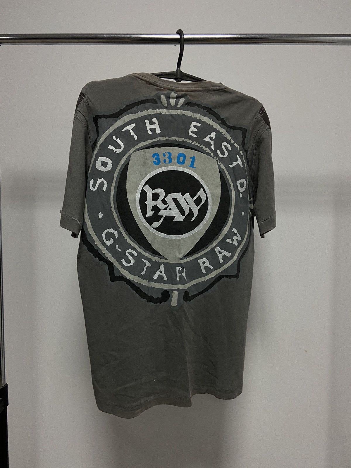 G-Star × Vintage G Star Raw Vintage 90s Big Logo T Shirt South east Size US XL / EU 56 / 4 - 1 Thumbnail
