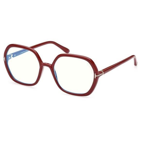 image of NWT Tom Ford Ft5814-B-066-55 55Mm Glasses in Red, Women's