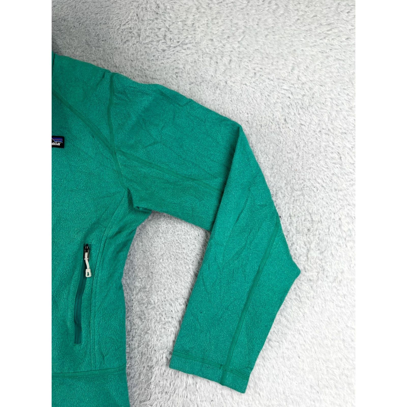 Patagonia Patagonia Jacket Womens XS Green Fleece Mock Neck Cozy Size XS / US 0-2 / IT 36-38 - 6 Thumbnail