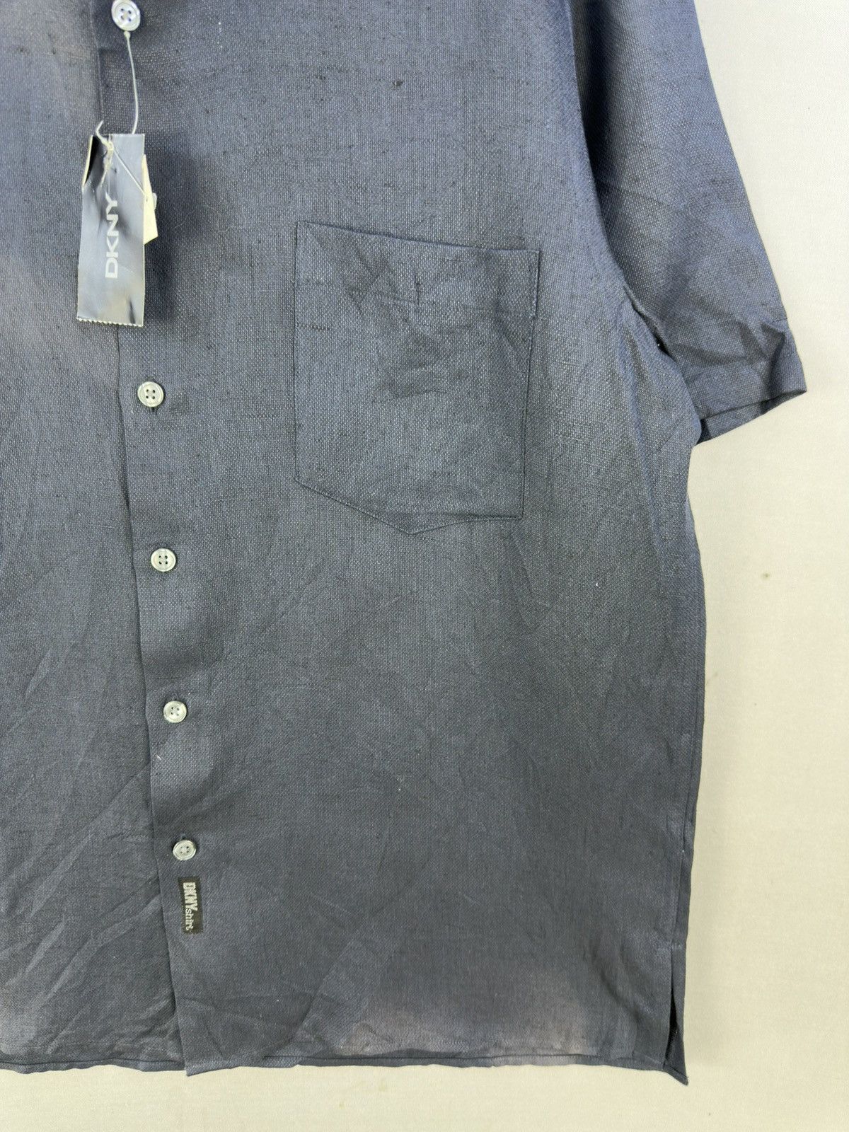 DKNY Deadstock DKNY Sunfaded Flannel Shirt Short Sleeve Size US XL / EU 56 / 4 - 3 Thumbnail