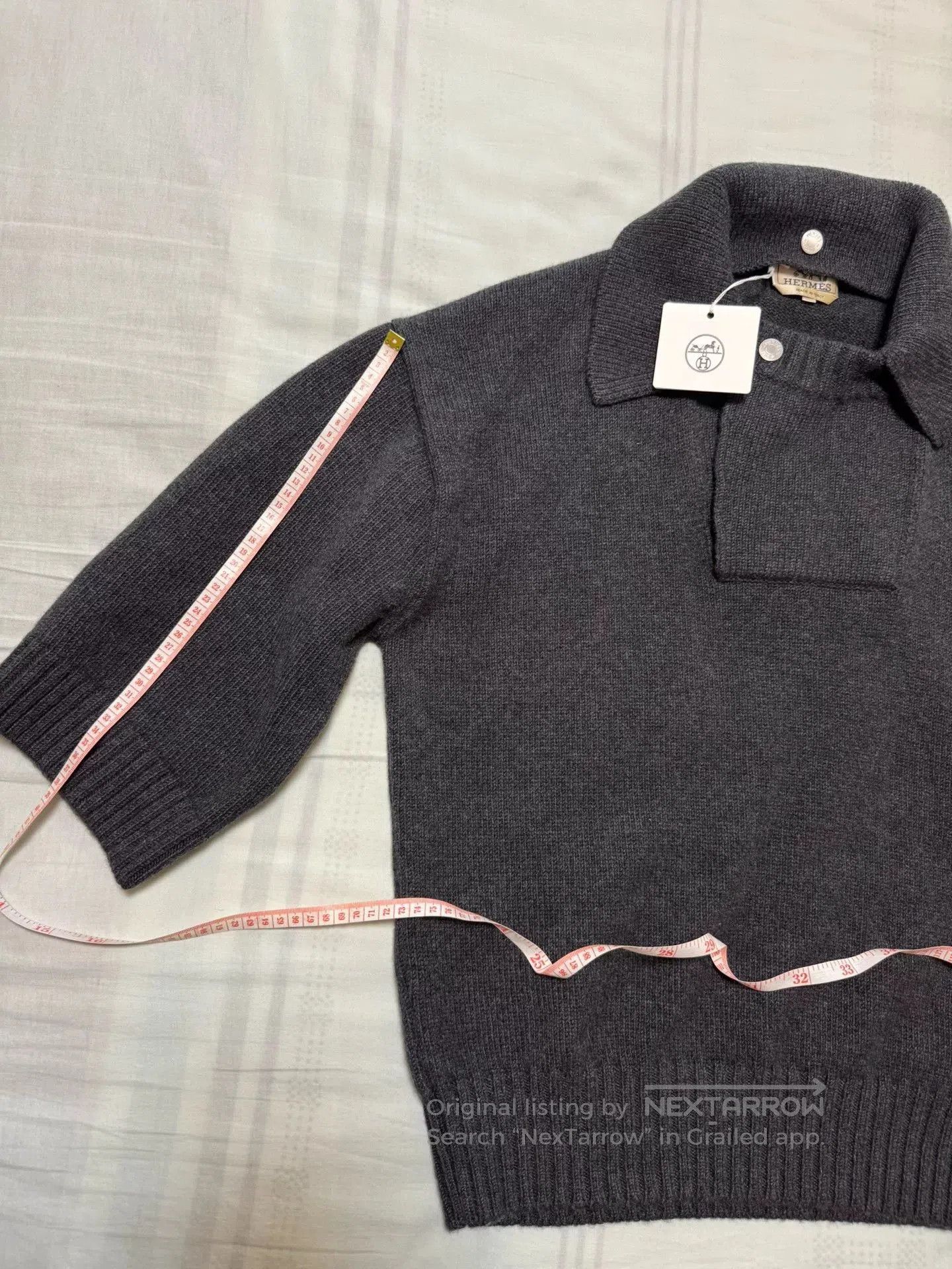 Hermes Hermes 100% Cashmere Removable Collar Coat. Size US L / EU 52-54 / 3 - 5 Thumbnail