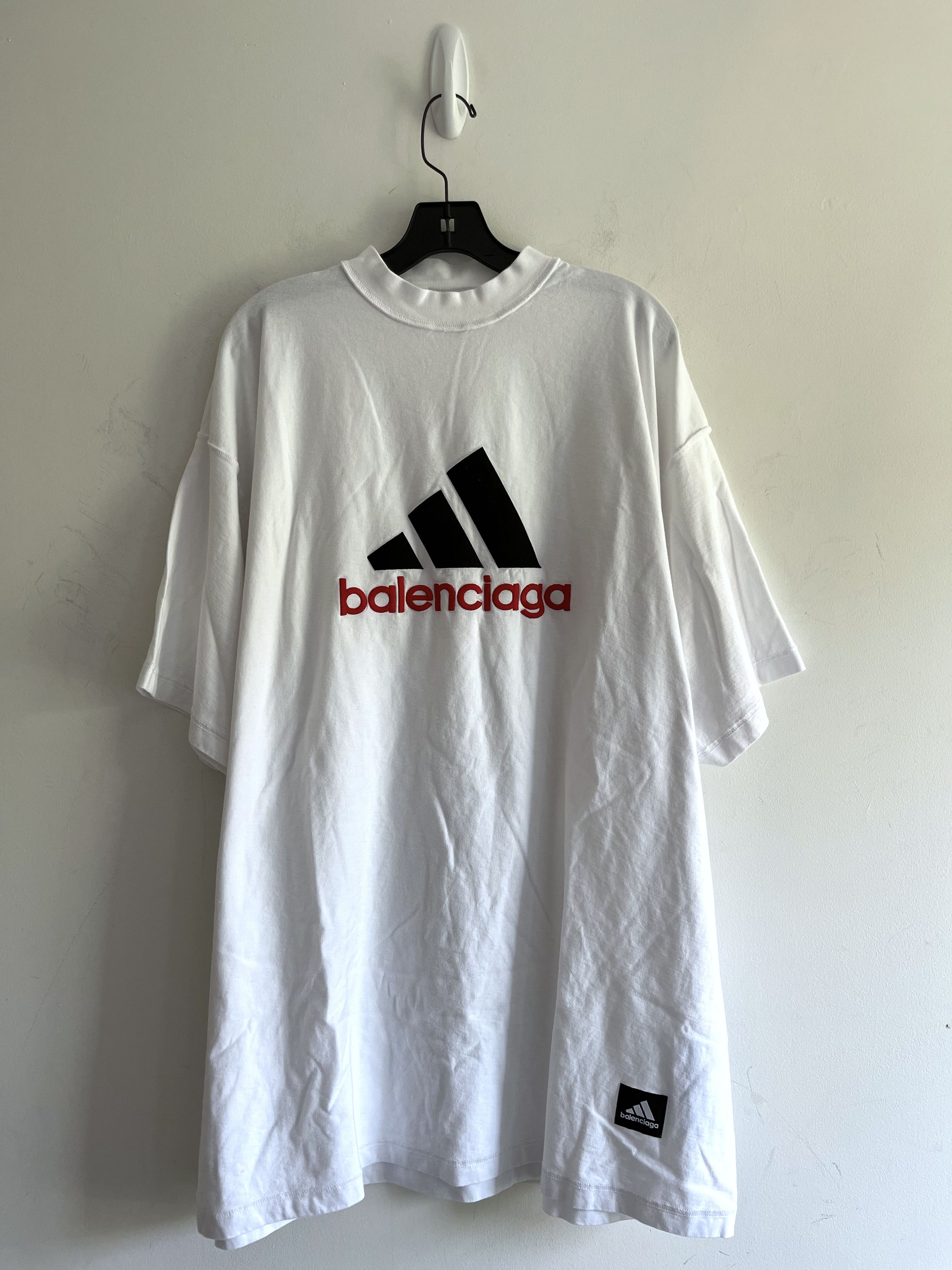 image of New Spring 23 Adidas Inside Out Logo Tee (4) in White, Men's (Size XL)
