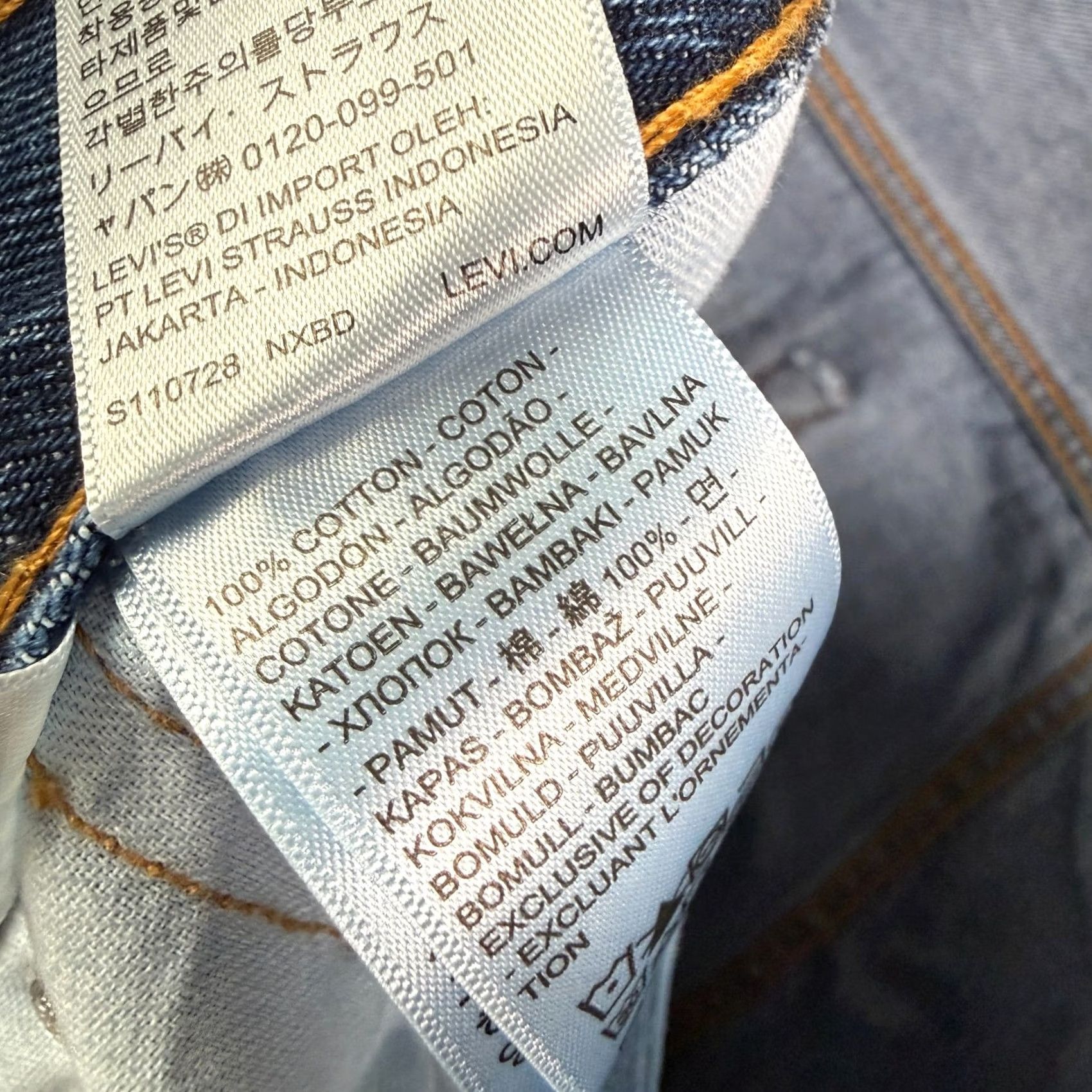 Levi's Levi's 550 Jeans 44x30 Blue Medium Wash Relaxed Denim Solid Cowboy NEW Mens Regular Jeans Size US 44 / EU 60 - 4 Thumbnail