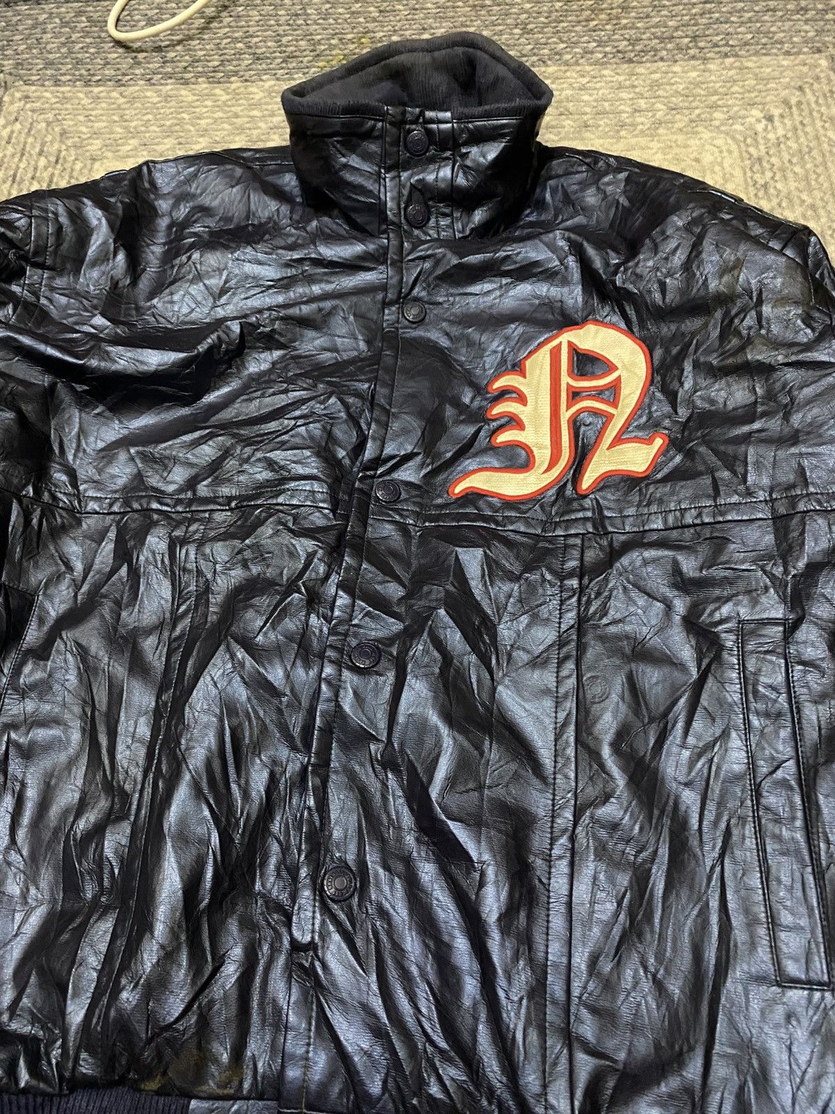 Japanese Brand Vintage Zett Ground Coat Japan Baseball Coated Jacket Size US L / EU 52-54 / 3 - 3 Thumbnail