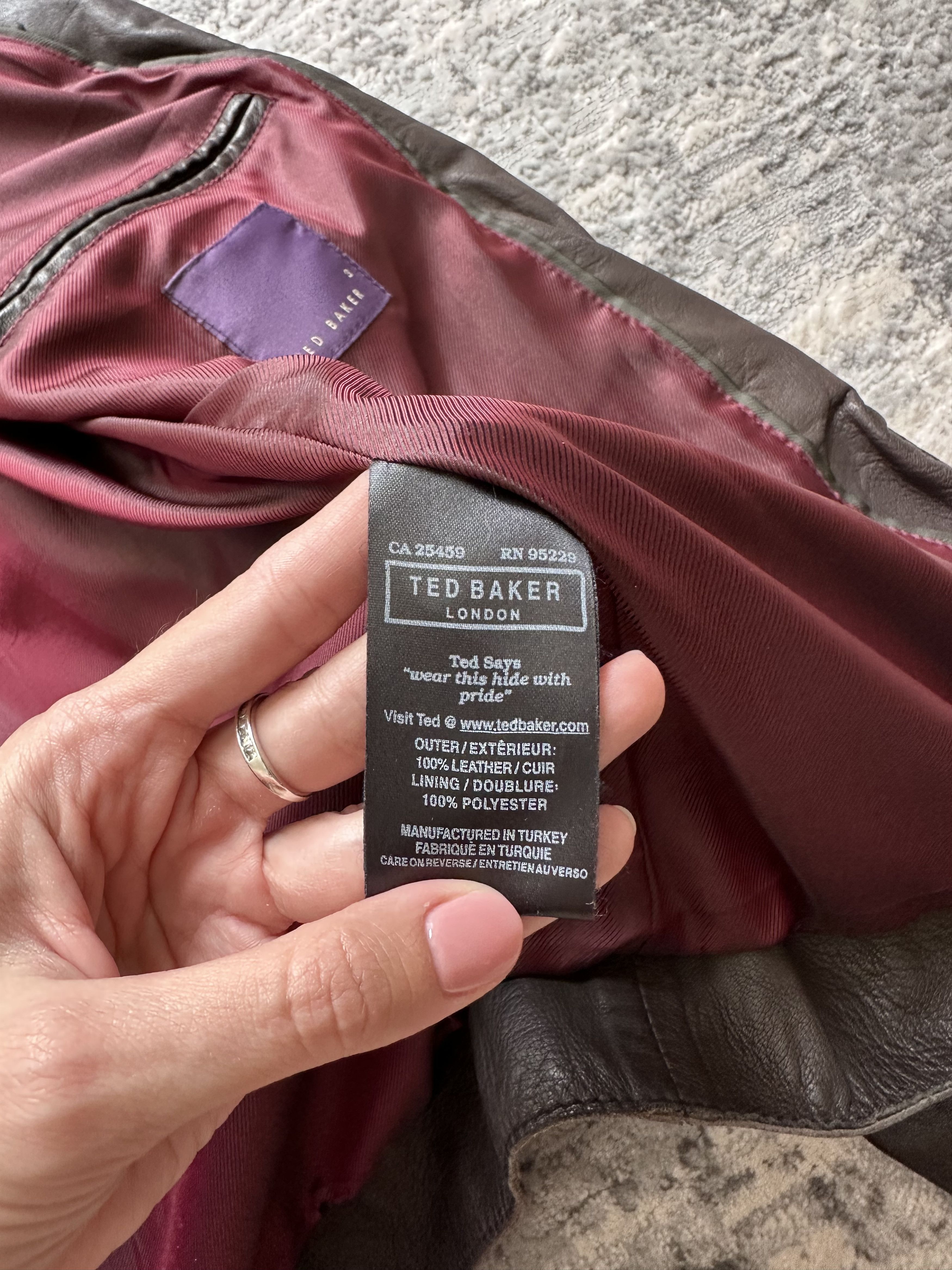 Ted Baker Ted Baker Leather jacket Size US M / EU 48-50 / 2 - 12 Thumbnail