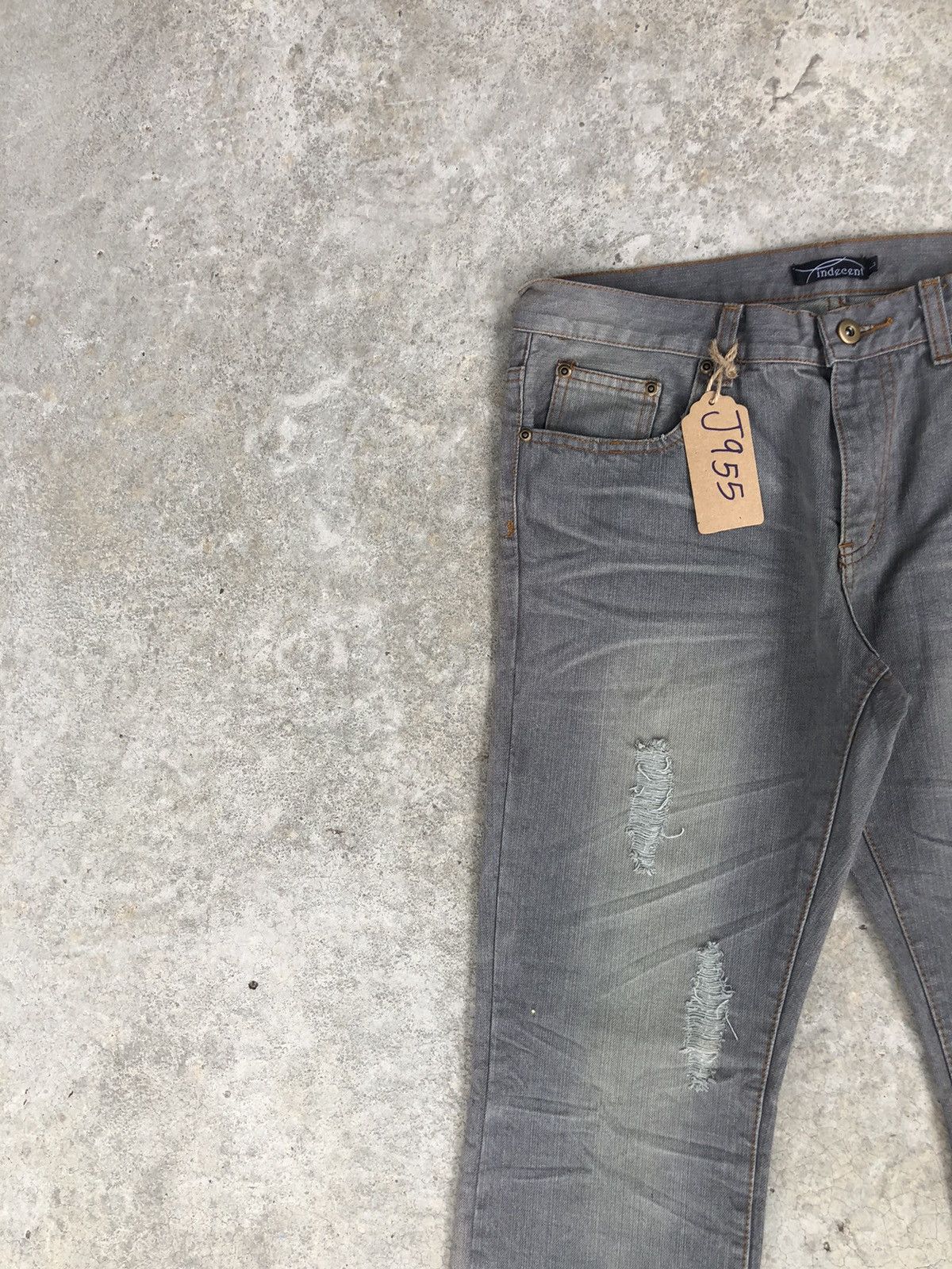 If Six Was Nine Japanese Indecent Flared Jeans Distressed Jeans Size US 33 - 4 Thumbnail
