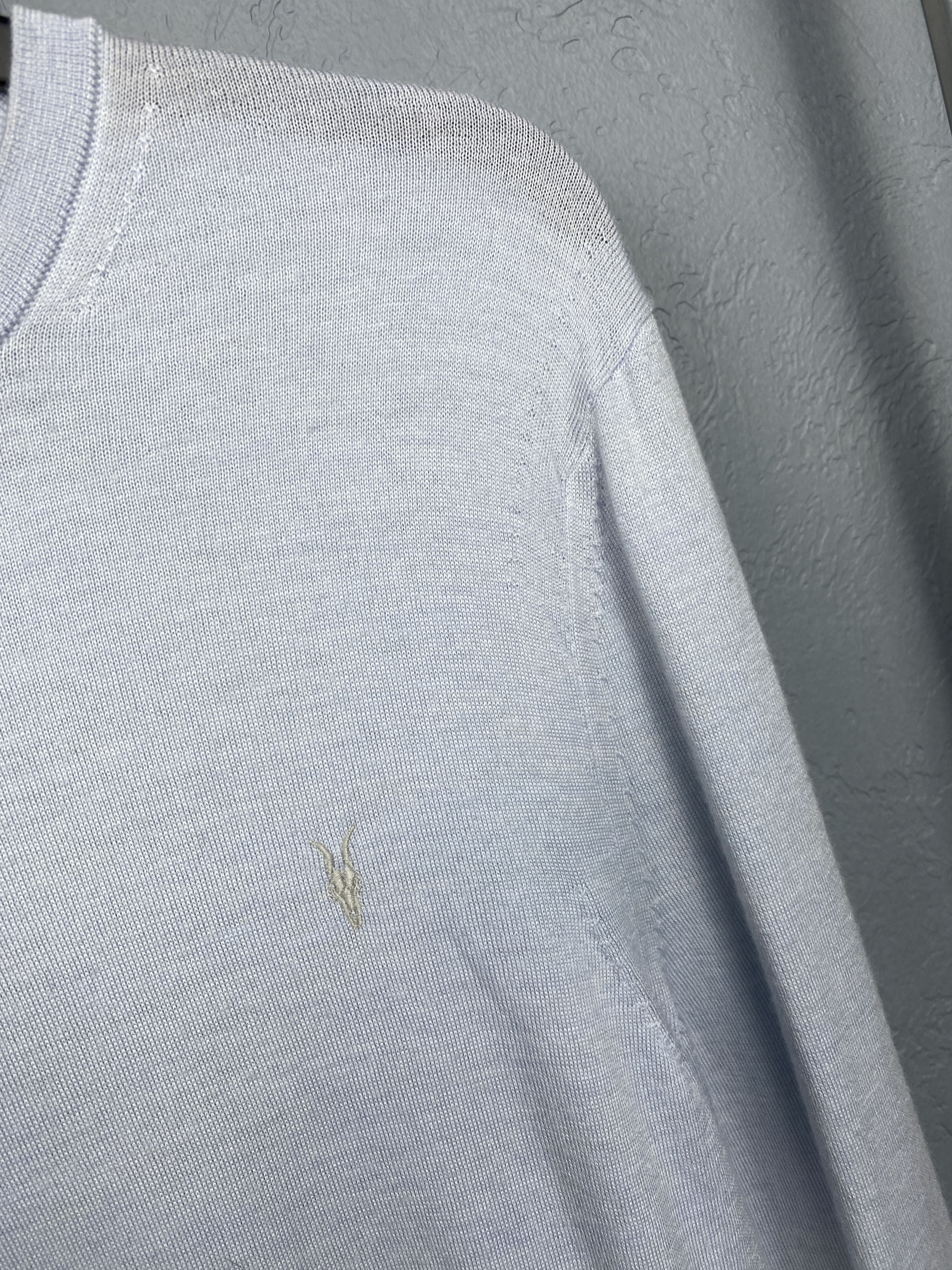 Allsaints AllSaints Mens Mode Merino Crew Neck Wool Knit Sweater Size US S / EU 44-46 / 1 - 3 Thumbnail