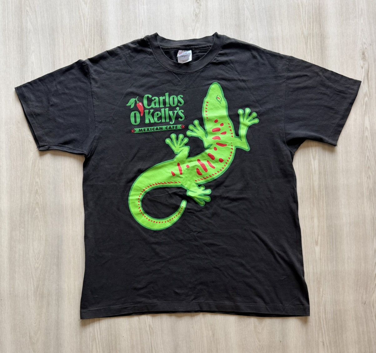 Vintage Vintage 90s Carlos O Kelly’s Cafe Double Sided Gecko Sz XL Size US XL / EU 56 / 4 - 1 Thumbnail