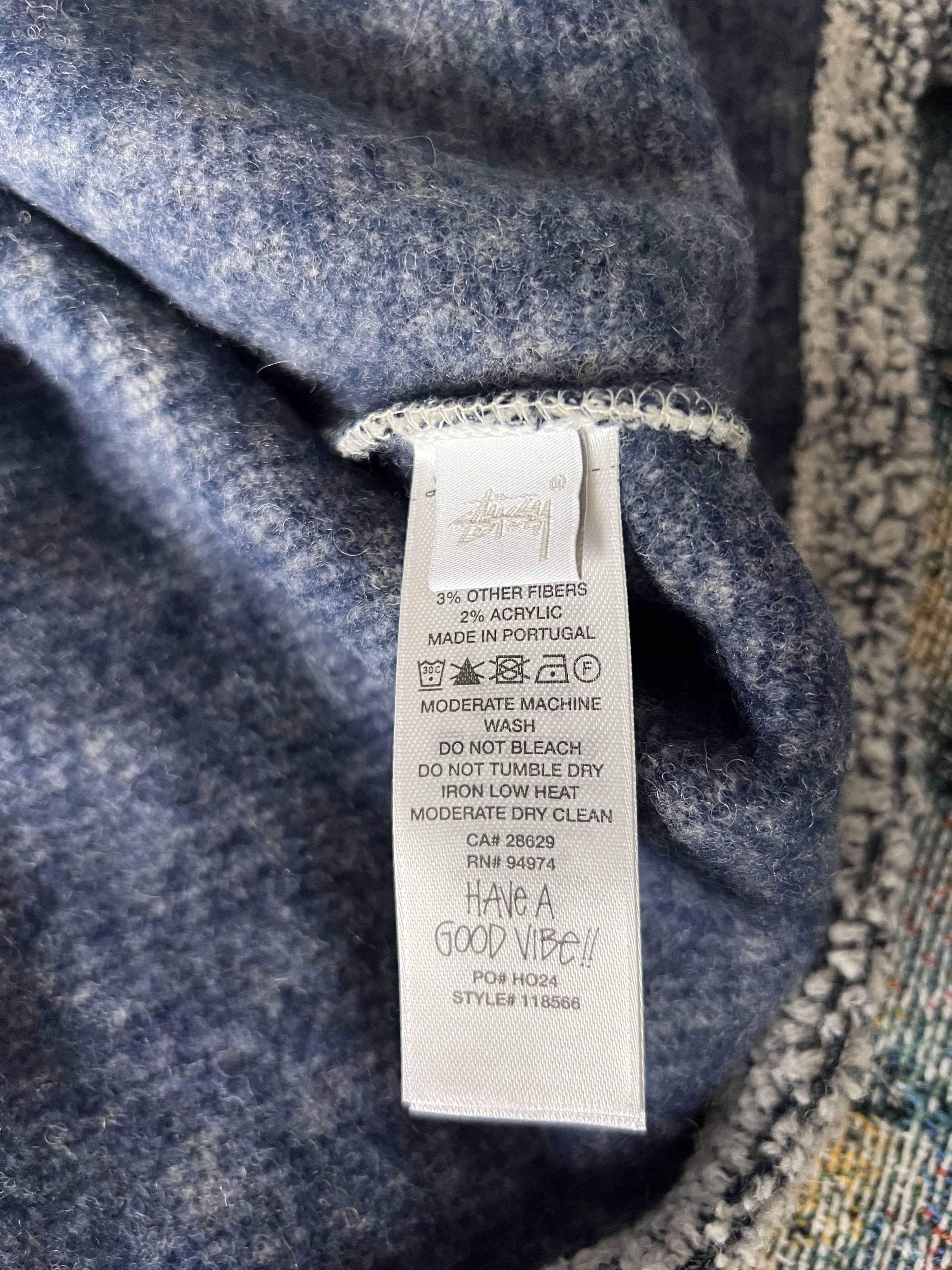 トップス Wool Blend Sherpa Pullover M Cloud Stussy Stussy Wool Blend Sherpa Pullover in Cloud Grey | Grailed