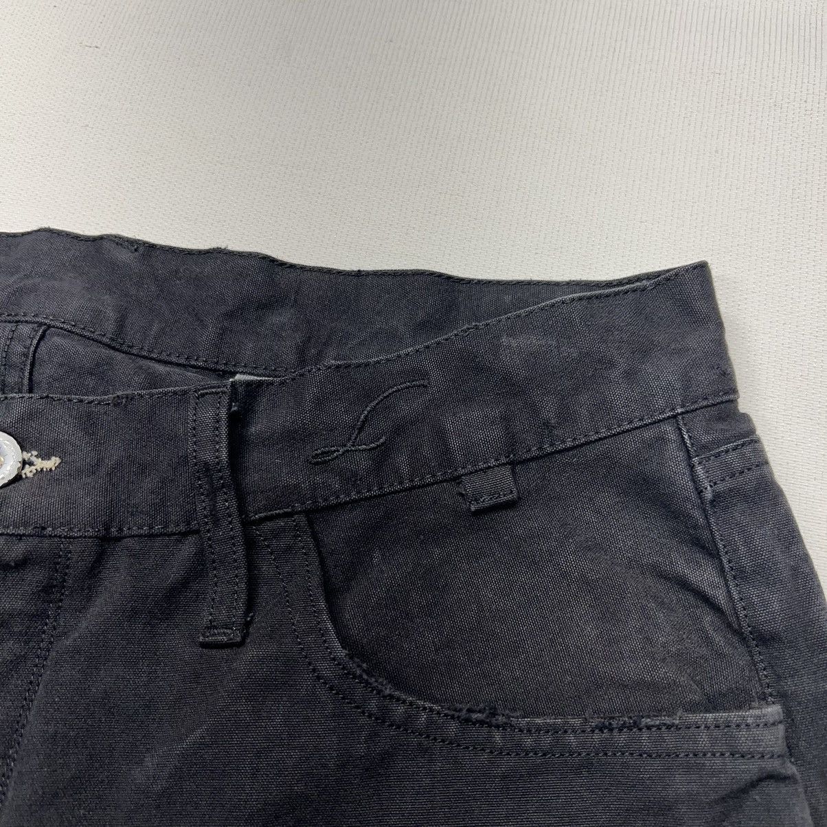 Vintage Loomstate Pants Black Straight Canvas Workwear Utility Firm Size US 32 / EU 48 - 7 Thumbnail
