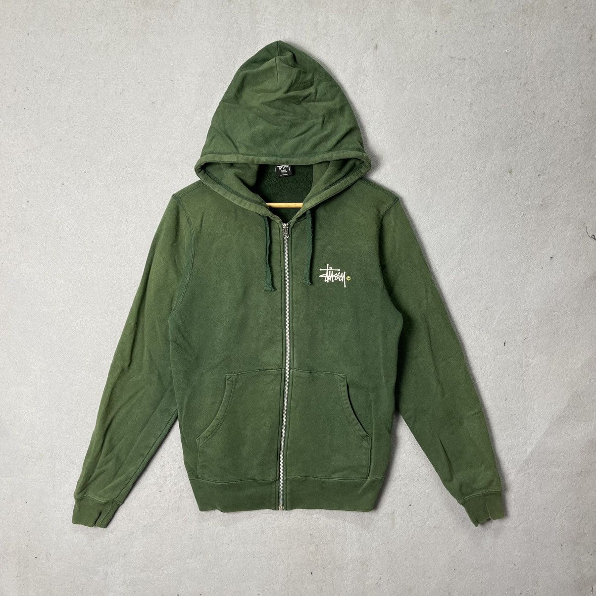 Stussy Stüssy Full Zip Hoodie – Forest Green (S) Size US S / EU 44-46 / 1 - 3 Thumbnail