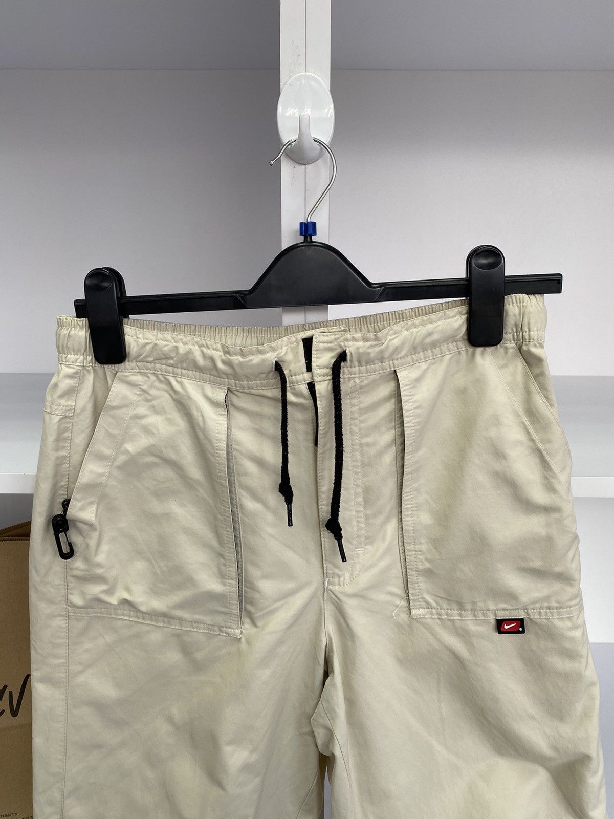 Nike × Vintage Nike Vintage Swoosh Beige Shorts Size US 34 / EU 50 - 8 Thumbnail