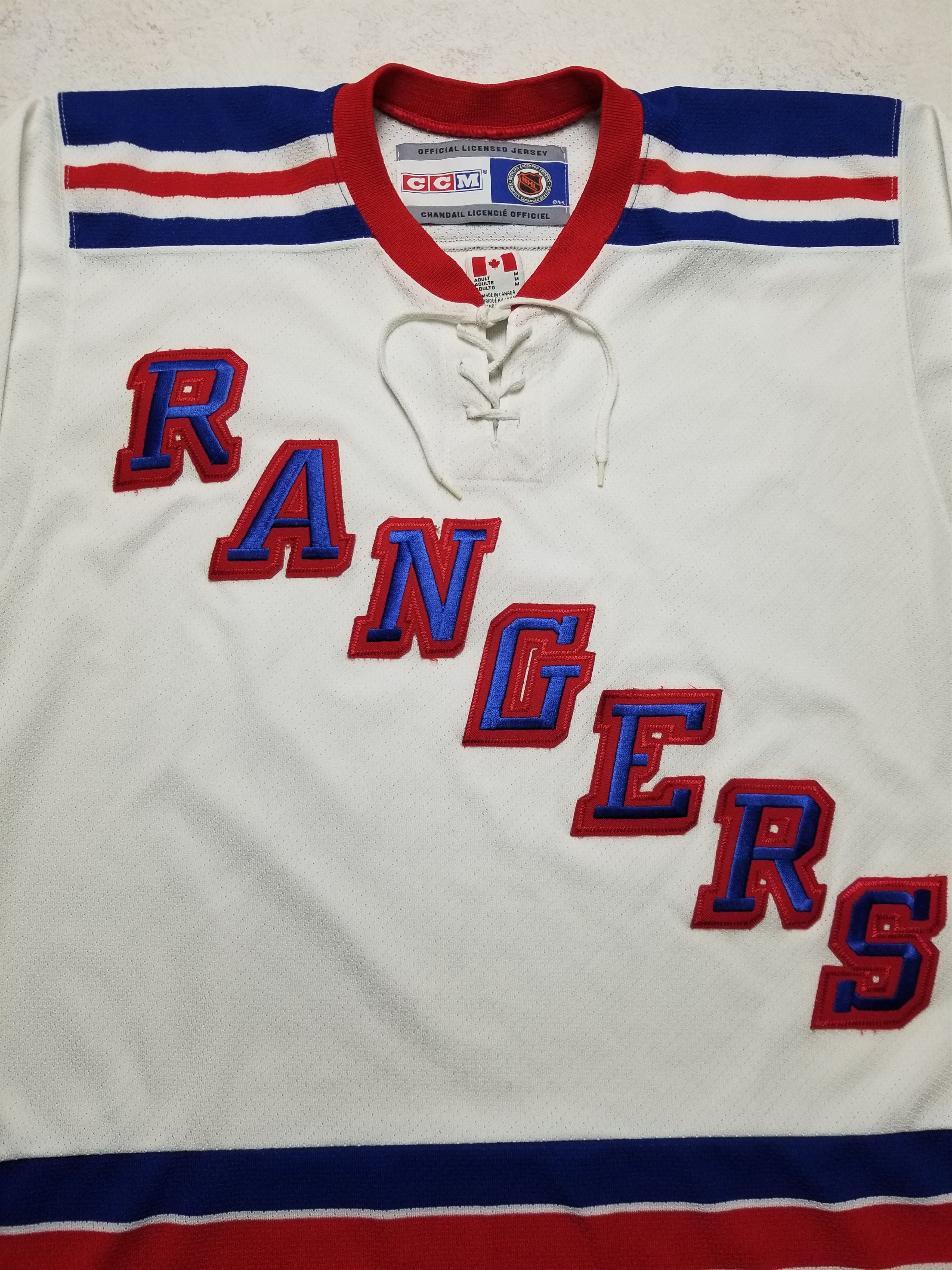 Ccm Vintage 90s New York Rangers CCM Hockey NHL Blank Jersey Size US M / EU 48-50 / 2 - 6 Thumbnail