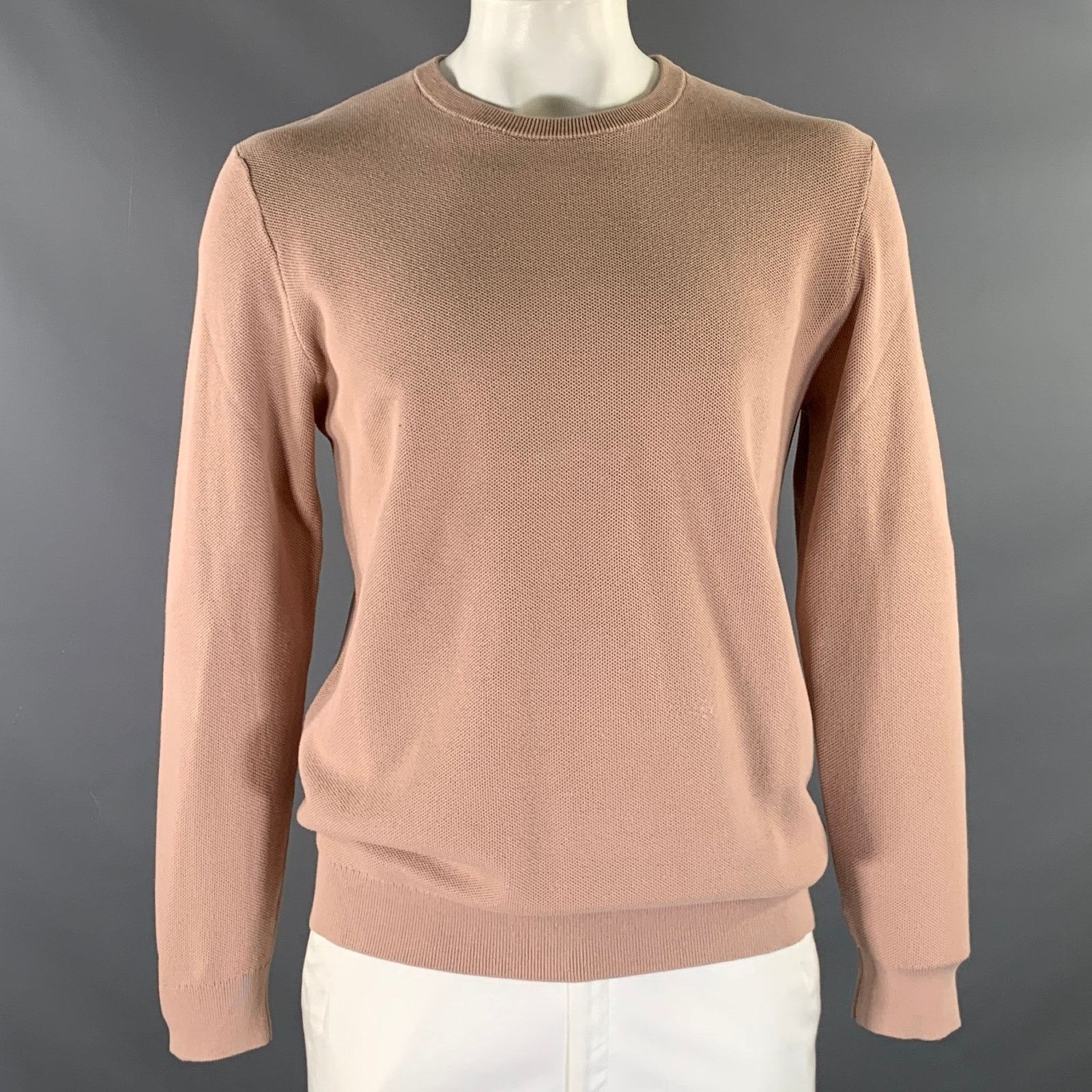 Theory THEORY Size XL Camel Cotton Knit Pullover Size US XL / EU 56 / 4 - 1 Thumbnail