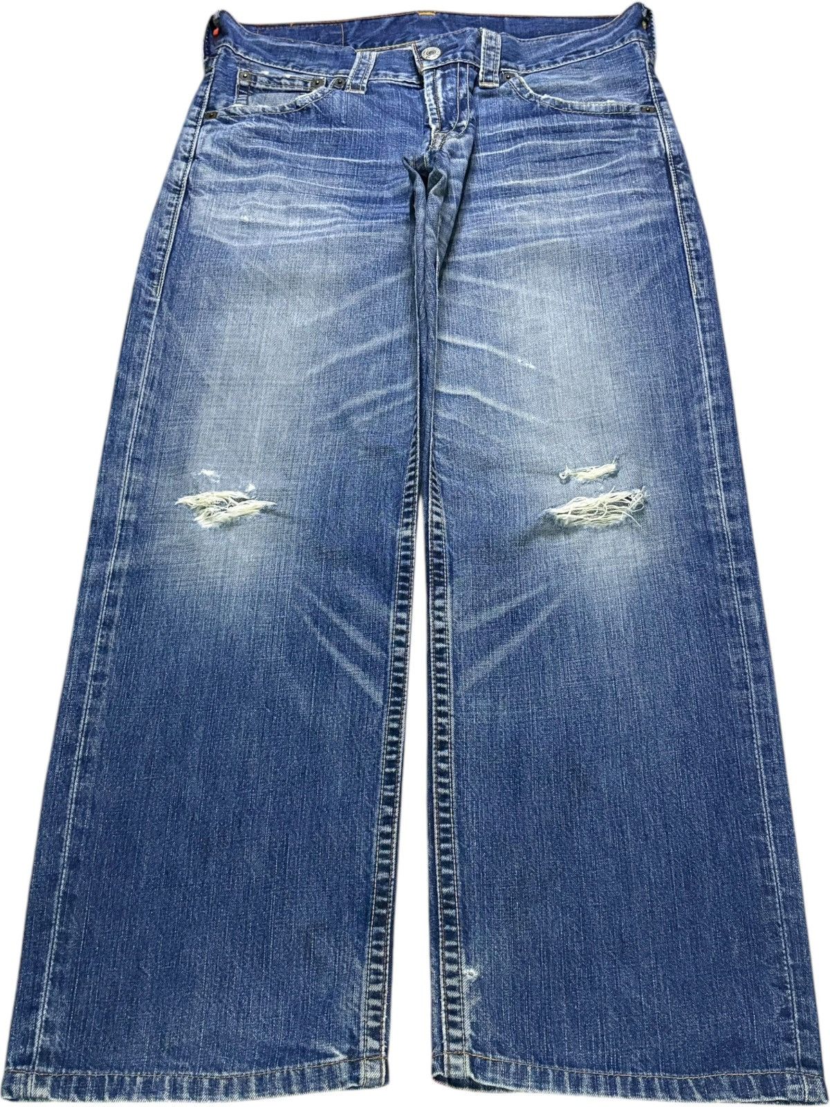 Levi's Vintage 90s Levis 503 Mud Wash Distressed Loose Baggy Jeans Size US 33 - 1 Thumbnail