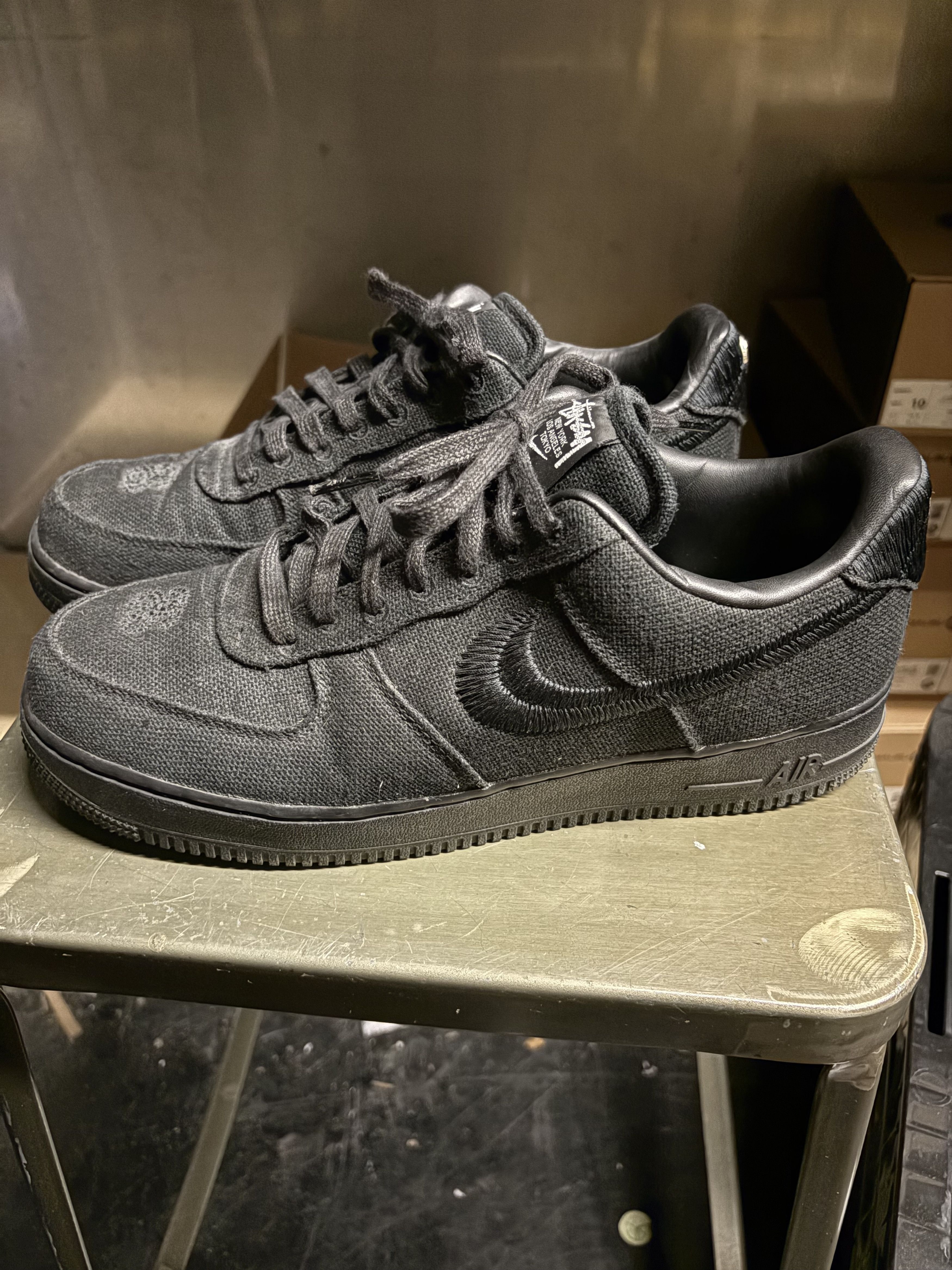 Nike × Stussy Sneakers Air Force 1 Stussy X Nike triple black 