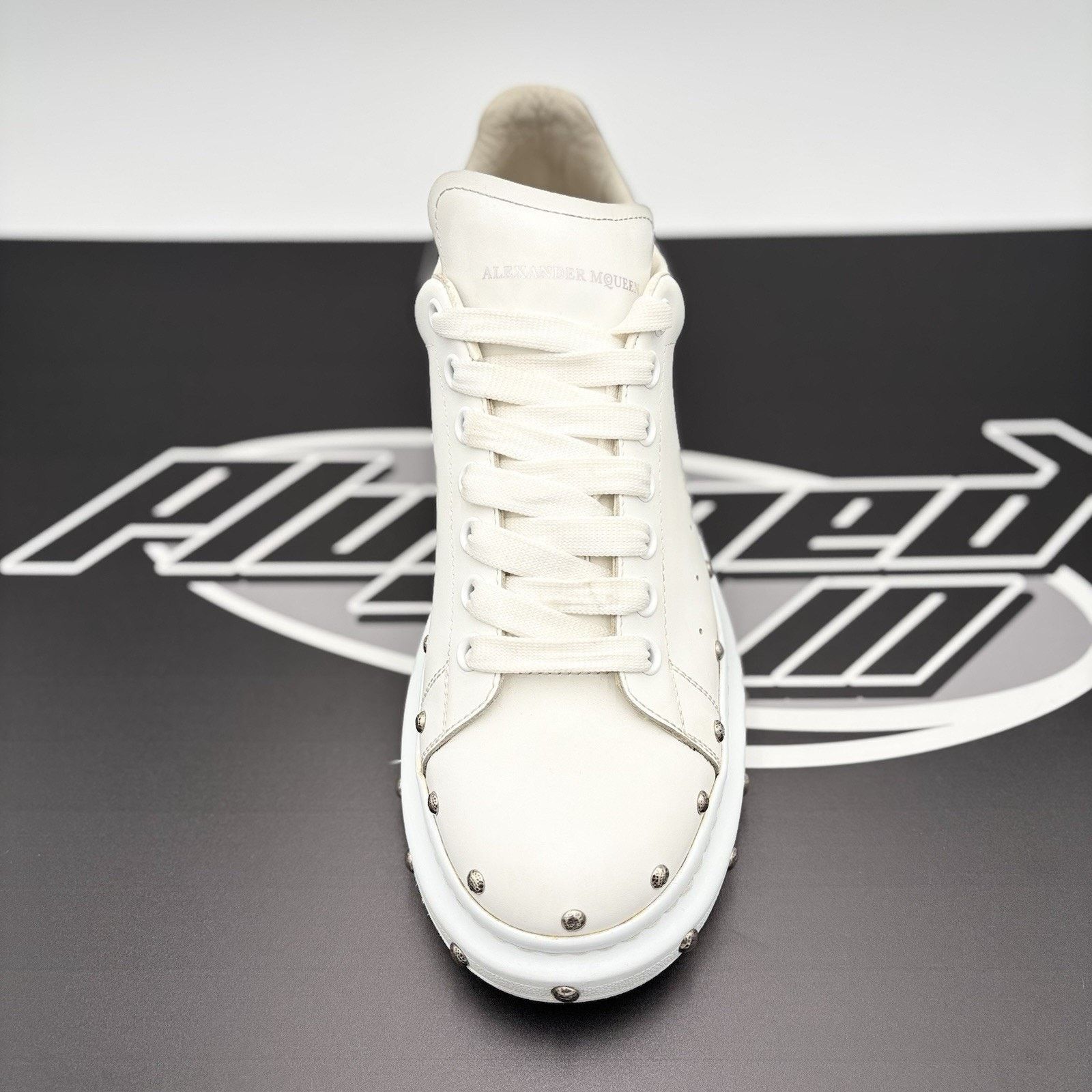 Alexander McQueen Alexander McQueen Front Studded ' White, Black ' | GREAT! Size US 11 / EU 44 - 14 Thumbnail