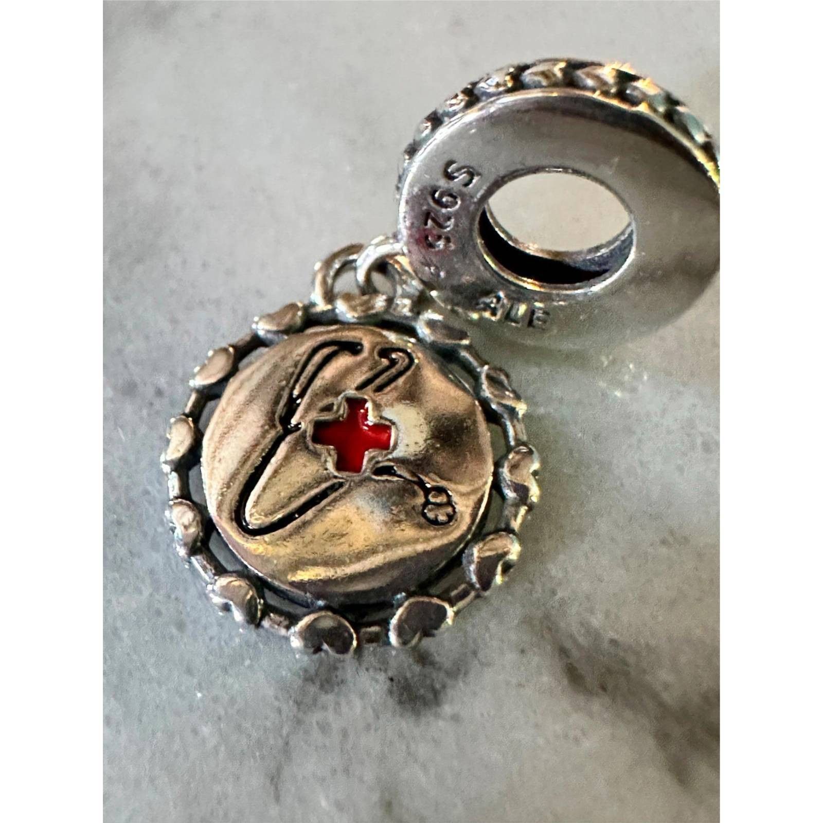 pandora Authentic Pandora Engravable Stethoscope Nurse Dangle Charm Size ONE SIZE - 2 Thumbnail