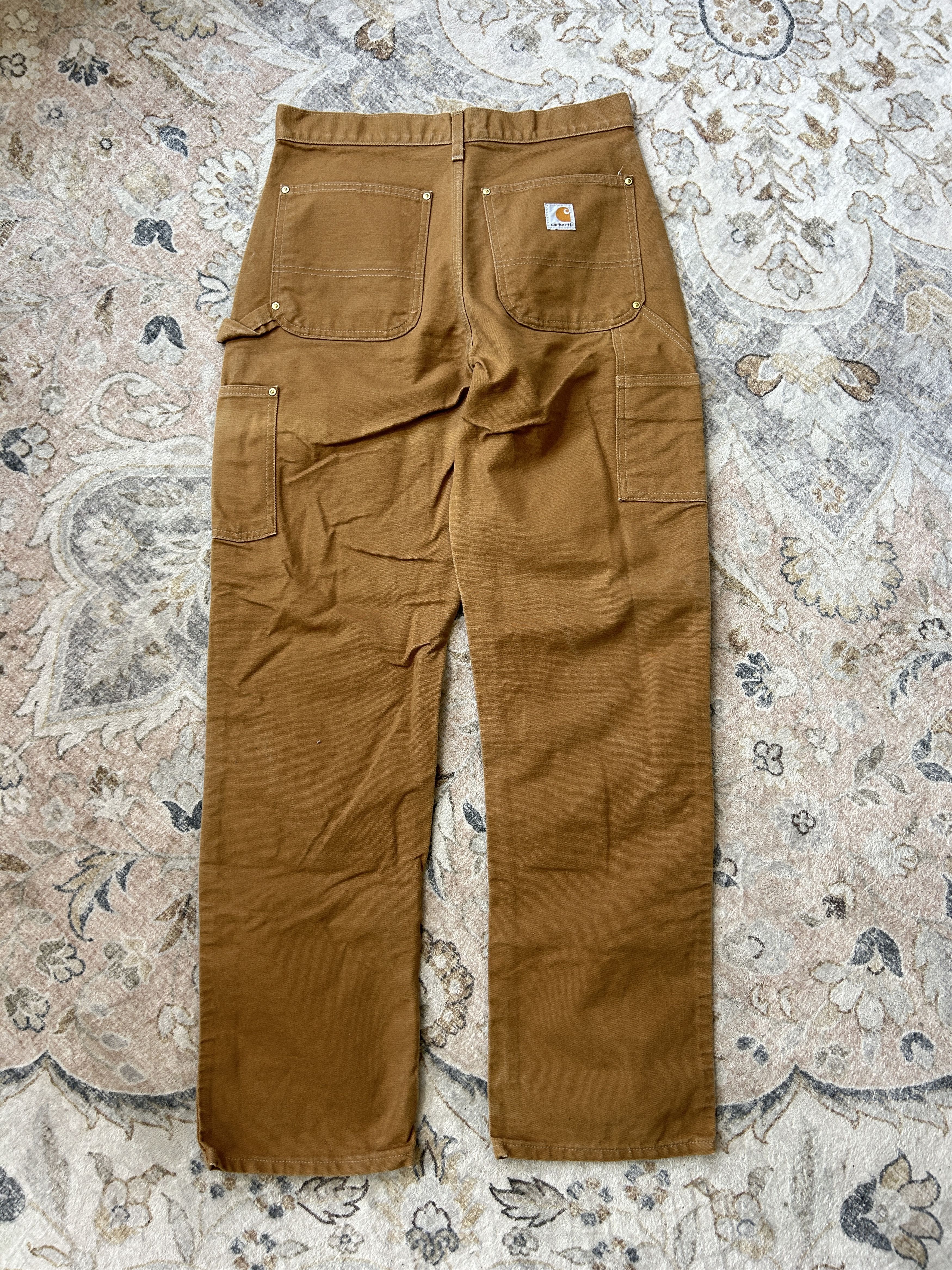 Carhartt Vintage Carhartt Canvas Double Knees Dungaree Pants 31W Size US 31 - 2 Thumbnail