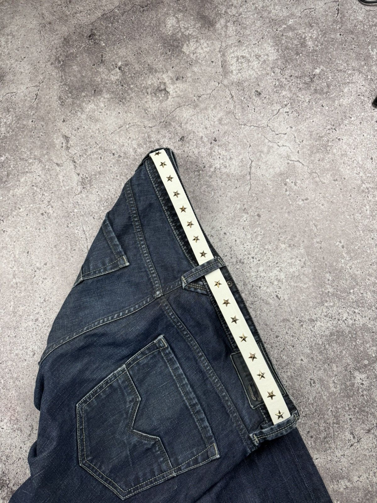 Japanese Brand 00’s NUMBER NINE STYLE WESTERN LEATHER RARE Y2K BELT VINTAGE Size ONE SIZE - 3 Thumbnail