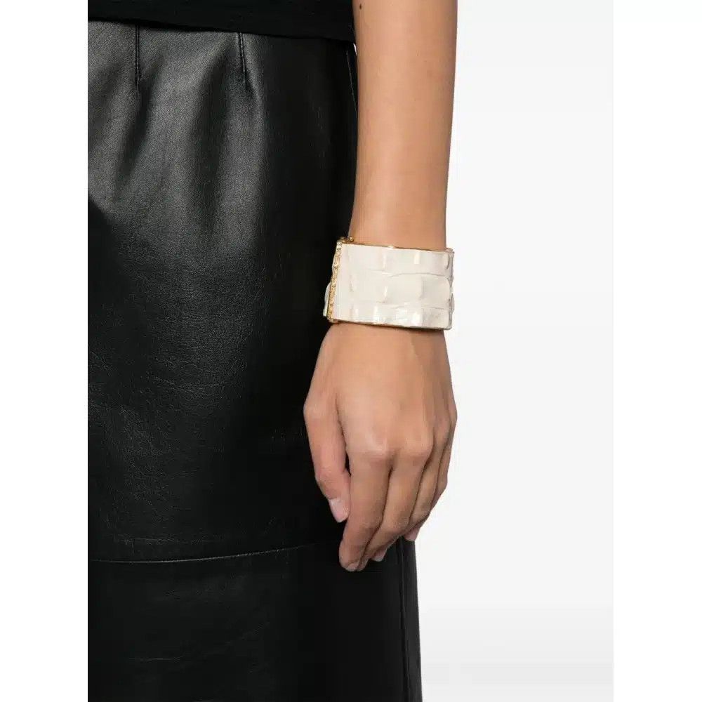 Tom Ford o1loc1c0625 JW020 Size: OS /Stamped Croc Solar Cuff Bracelet Size ONE SIZE - 2 Thumbnail