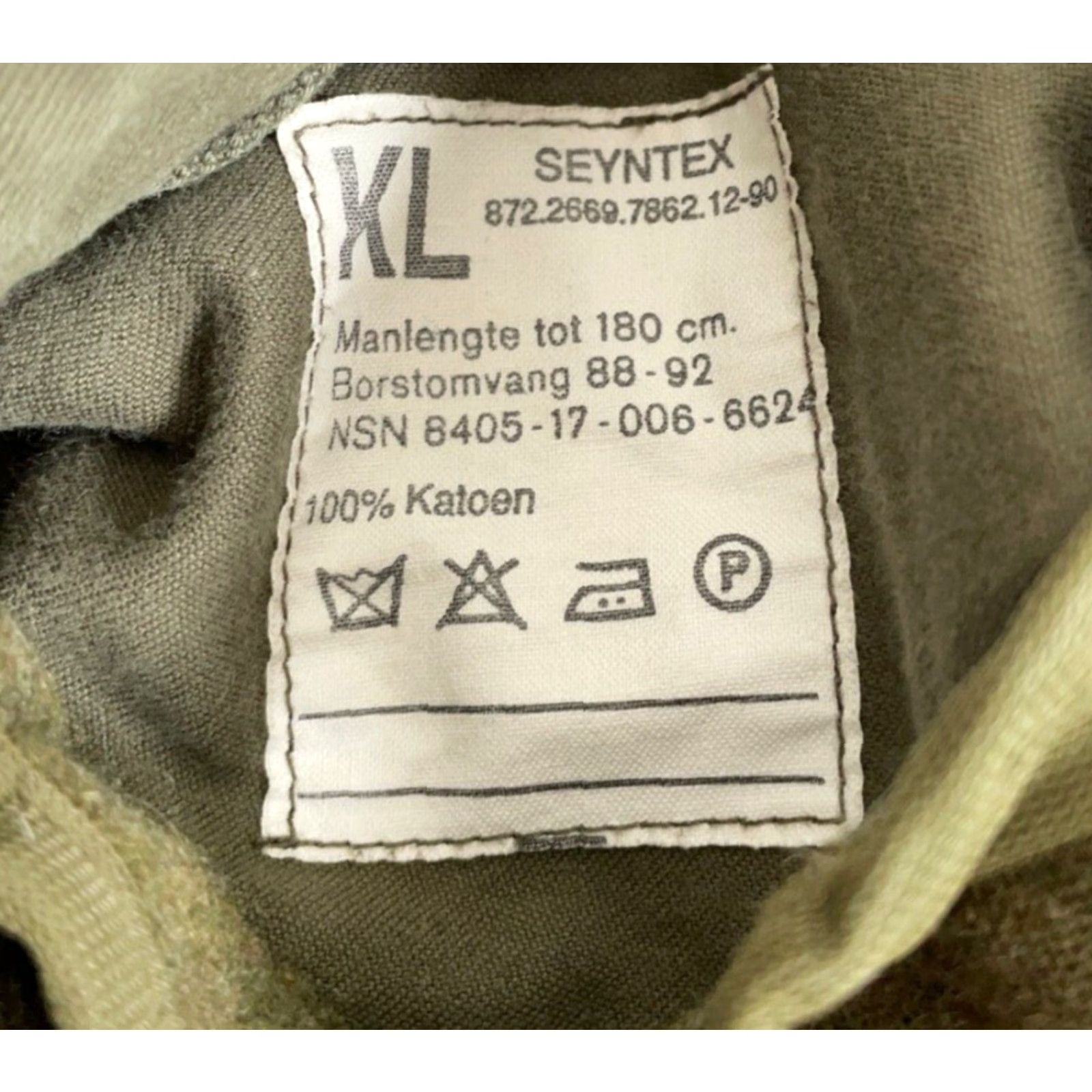 Olive VTG Dutch Military Field Jacket Mens Medium Olive Green + Wool Liner Seyntex Size US L / EU 52-54 / 3 - 3 Thumbnail