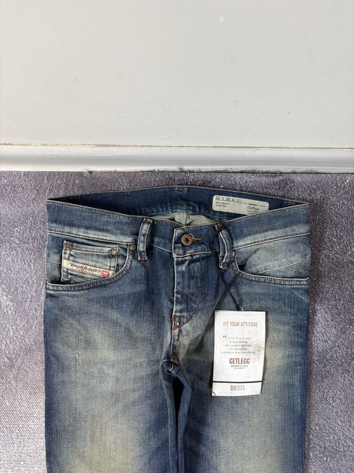 Diesel Diesel Getlegg NWT Women’s Slim Skinny Blue Denim Jeans Size 25" / US 0 / IT 36 - 5 Thumbnail