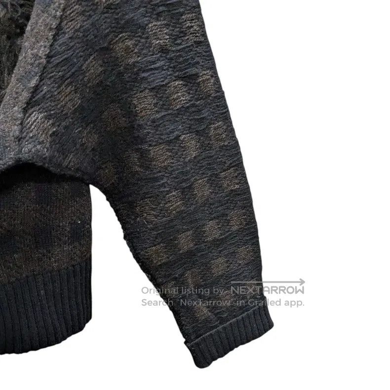 Yohji Yamamoto Yohji Yamamoto Plaid turtleneck fringed knit sweater Size XS / US 0-2 / IT 36-38 - 5 Thumbnail
