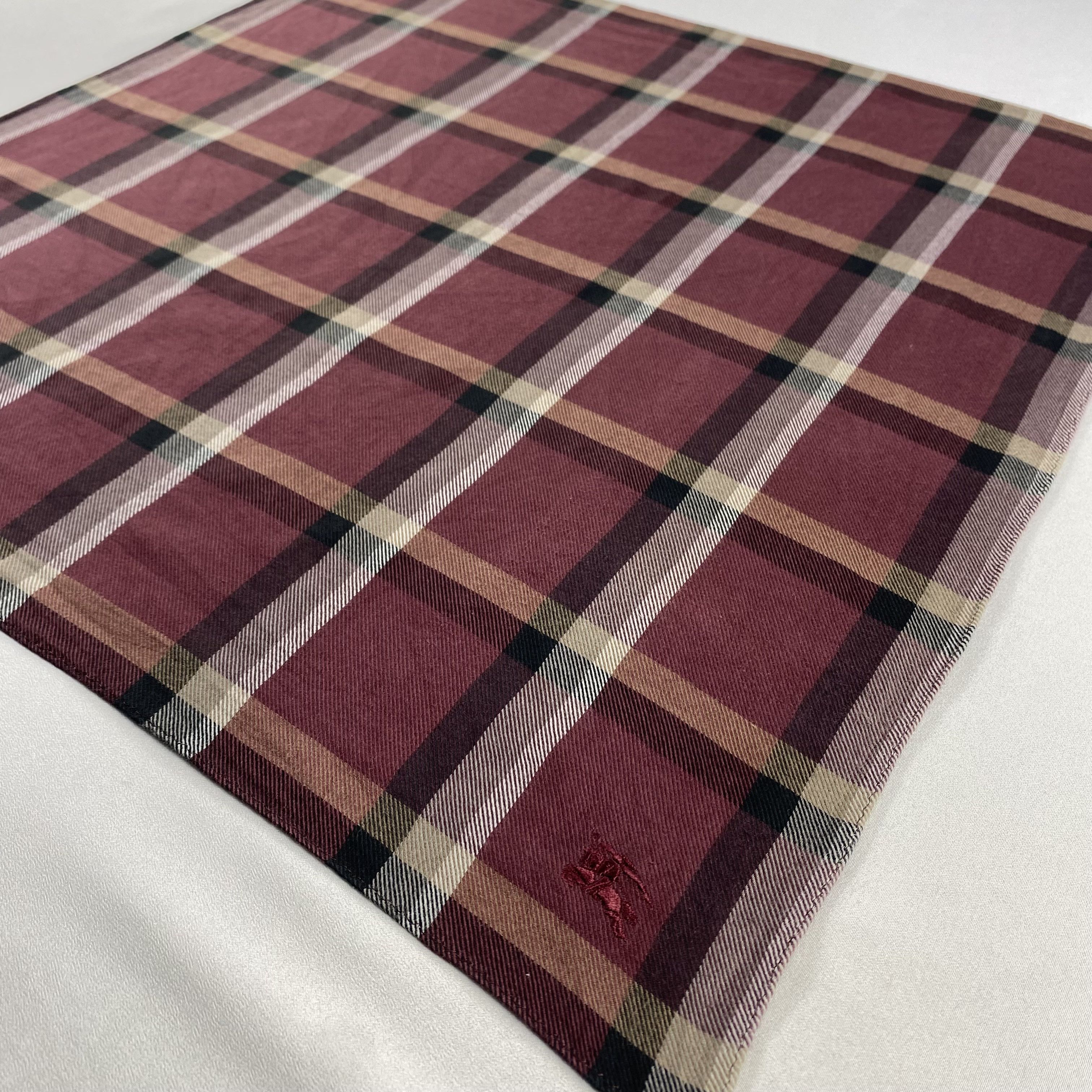 Burberry × Vintage Burberry Handkerchief / Neckerchief / Bandana-P1038 Size ONE SIZE - 2 Thumbnail