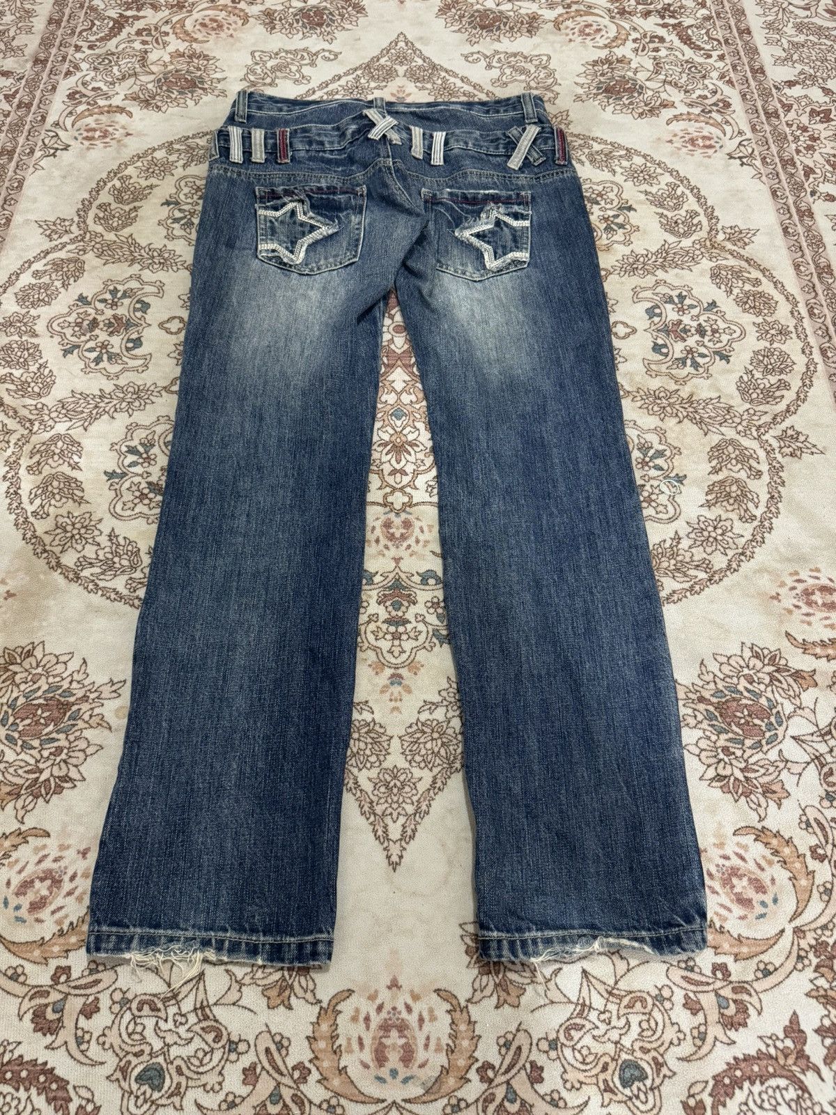 Japanese Brand × Vintage Vintage Japanese Brand Distressed Double Waist Jeans Size US 33 - 7 Thumbnail