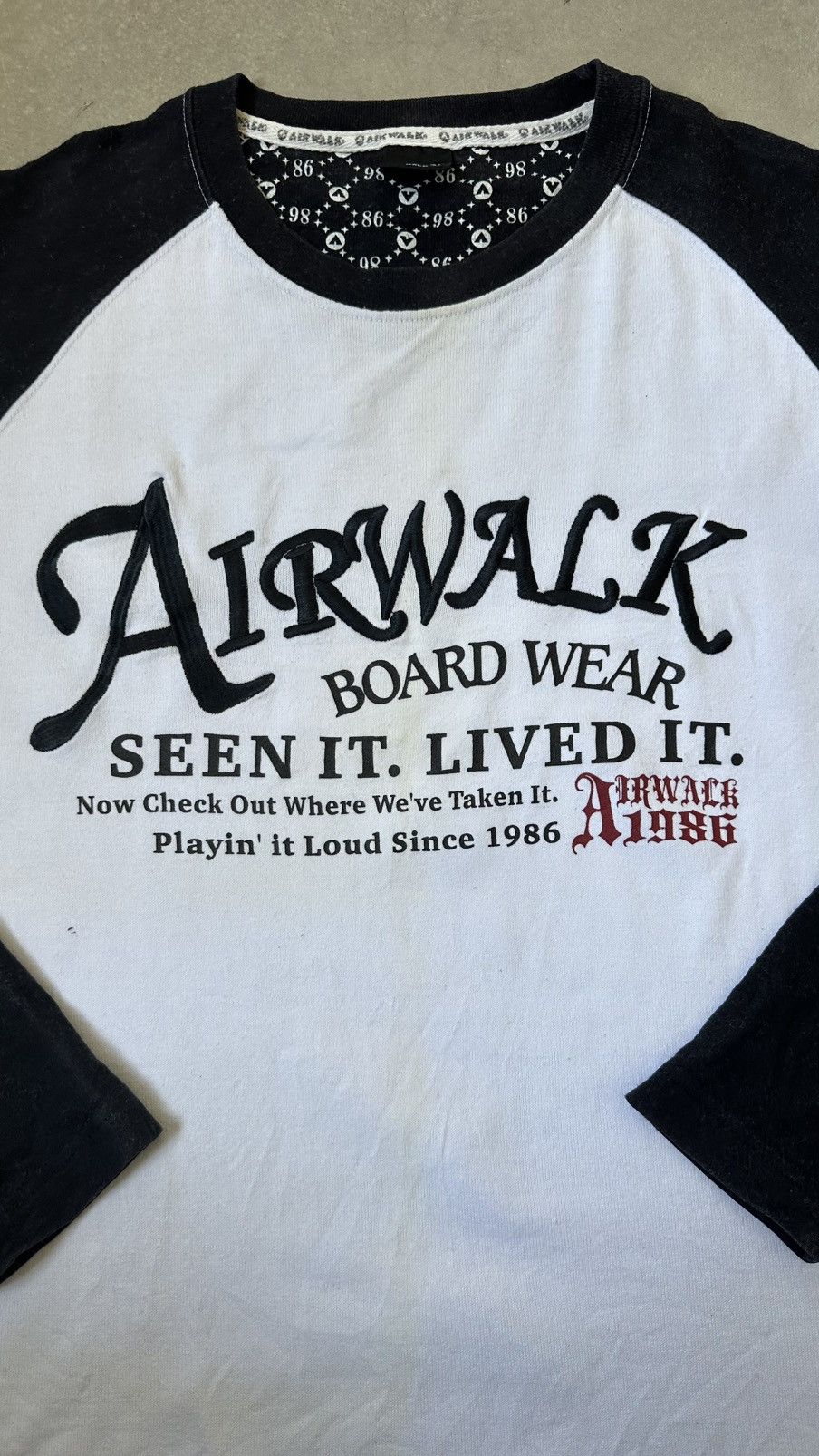 Airwalk VINTAGE AIRWALK Y2K RAGLAN TEE Size US L / EU 52-54 / 3 - 3 Thumbnail