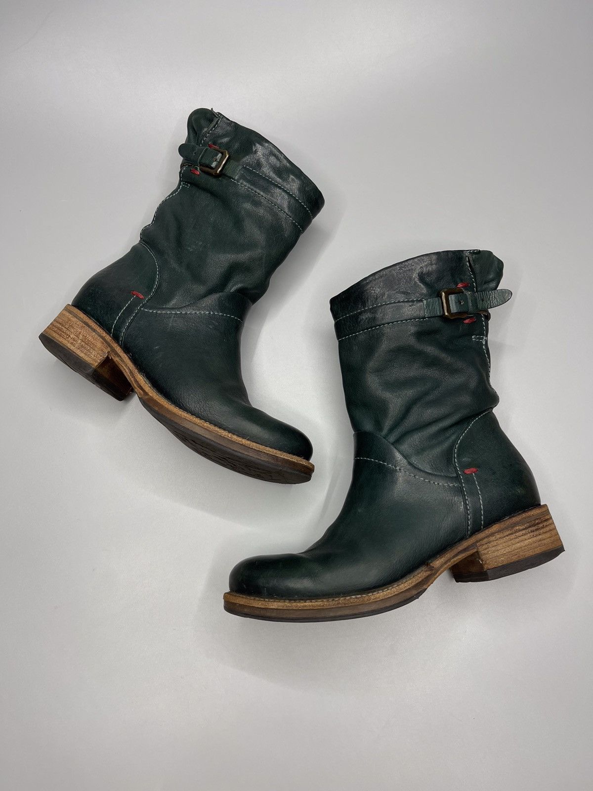 Japanese Brand × Vintage A.S 98 Boots Leather Style Rick Owens Size US 6 / IT 36 - 2 Thumbnail