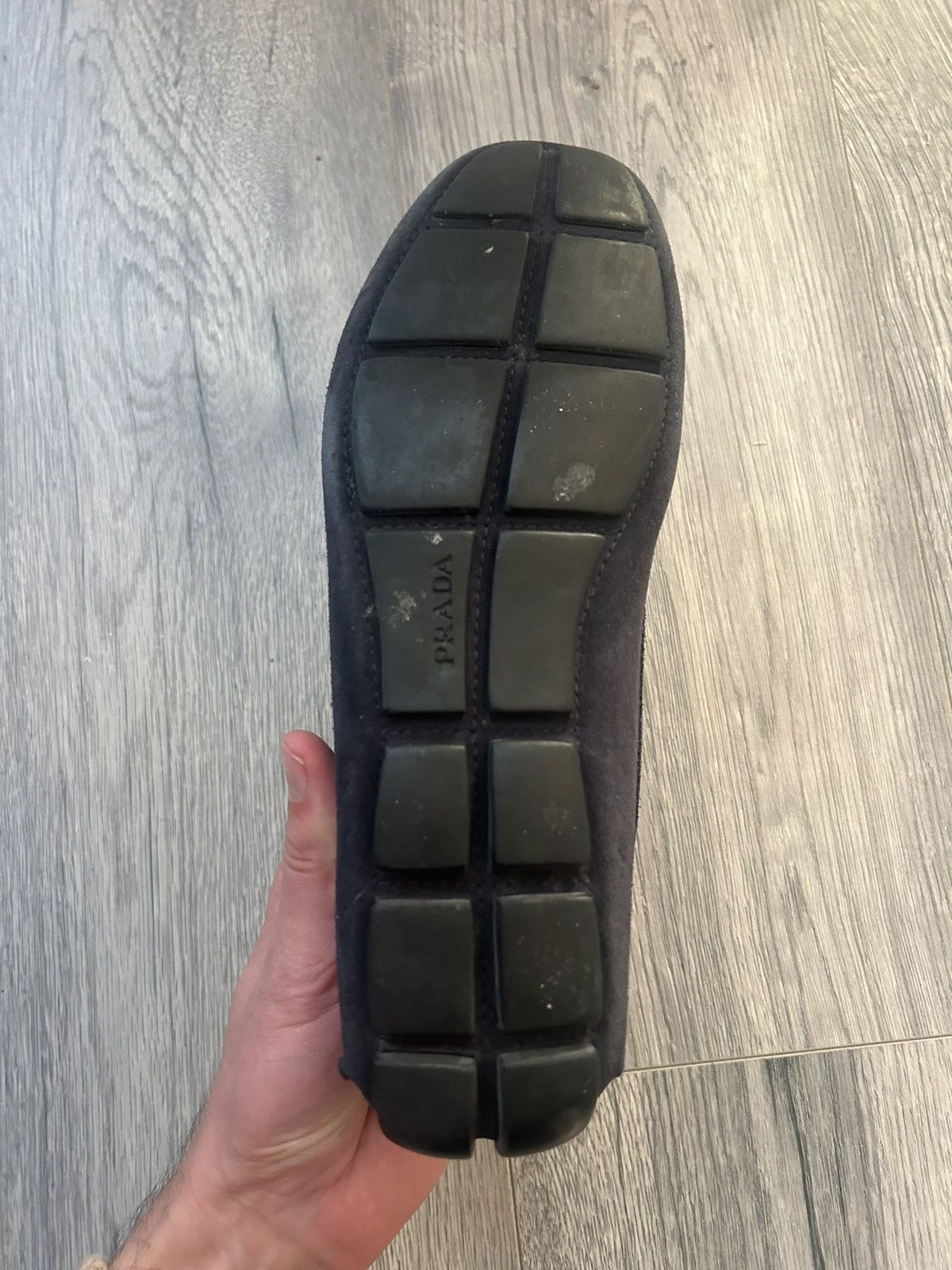 Prada Prada Black Suede Loafers Size US 7 / EU 40 - 9 Thumbnail