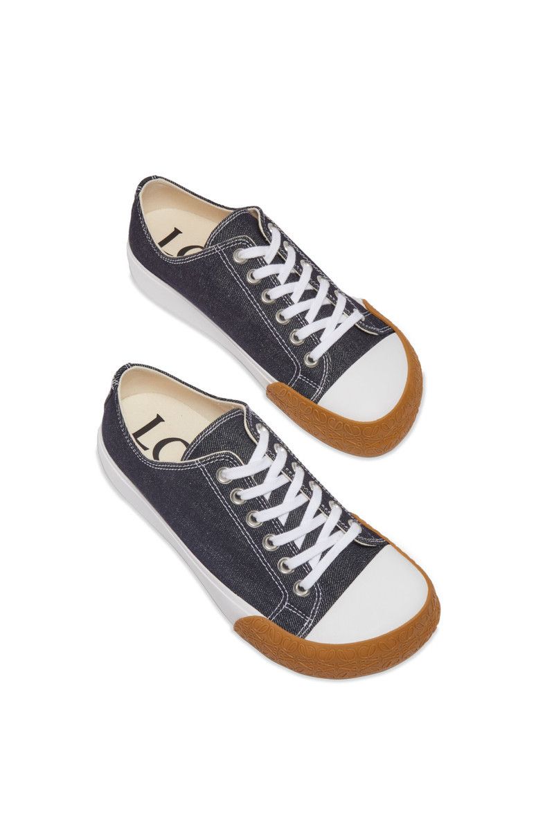 Loewe o1in1g0426 Bloc Sneakers in Denim in Blue/White Size US 10 / EU 43 - 4 Thumbnail