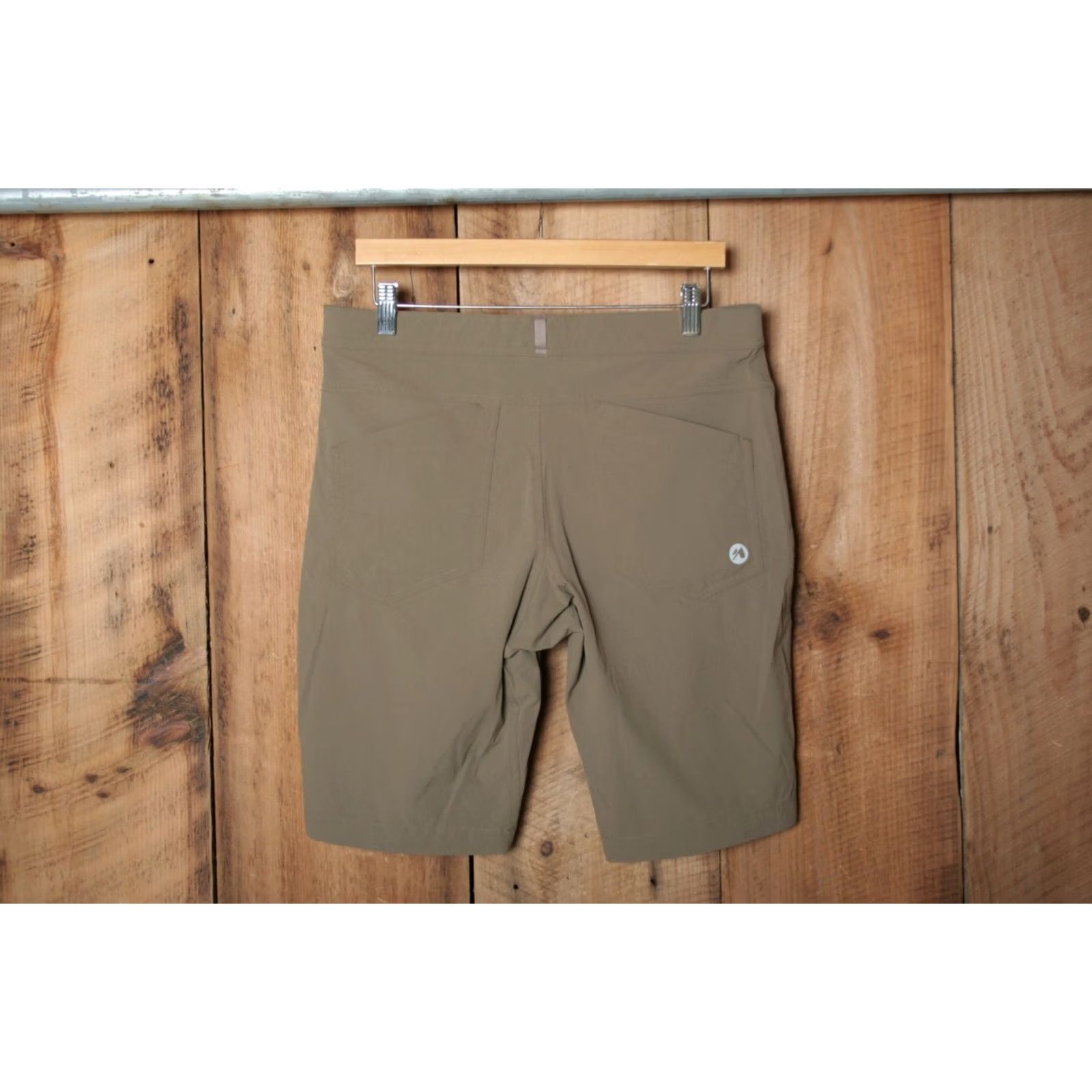 Vintage TATOO Stone Brown Stretch Nylon Blend Hiking Shorts Men's M Sz. M Cargo Nylon/Elastane Blend Brown Hiking Shorts Mens Gear Size US 31 - 2 Thumbnail