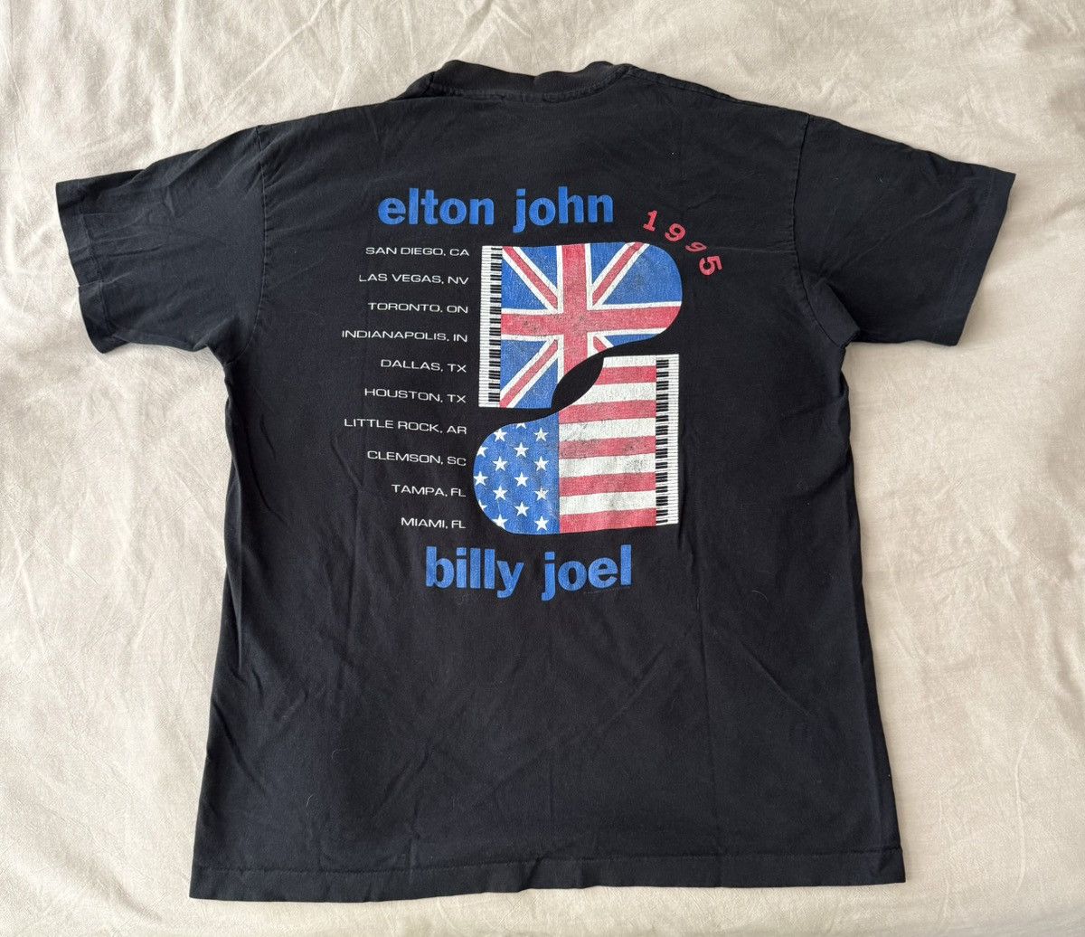 Vintage 1995 elton john billy joel t shirt Size US XL / EU 56 / 4 - 2 Thumbnail