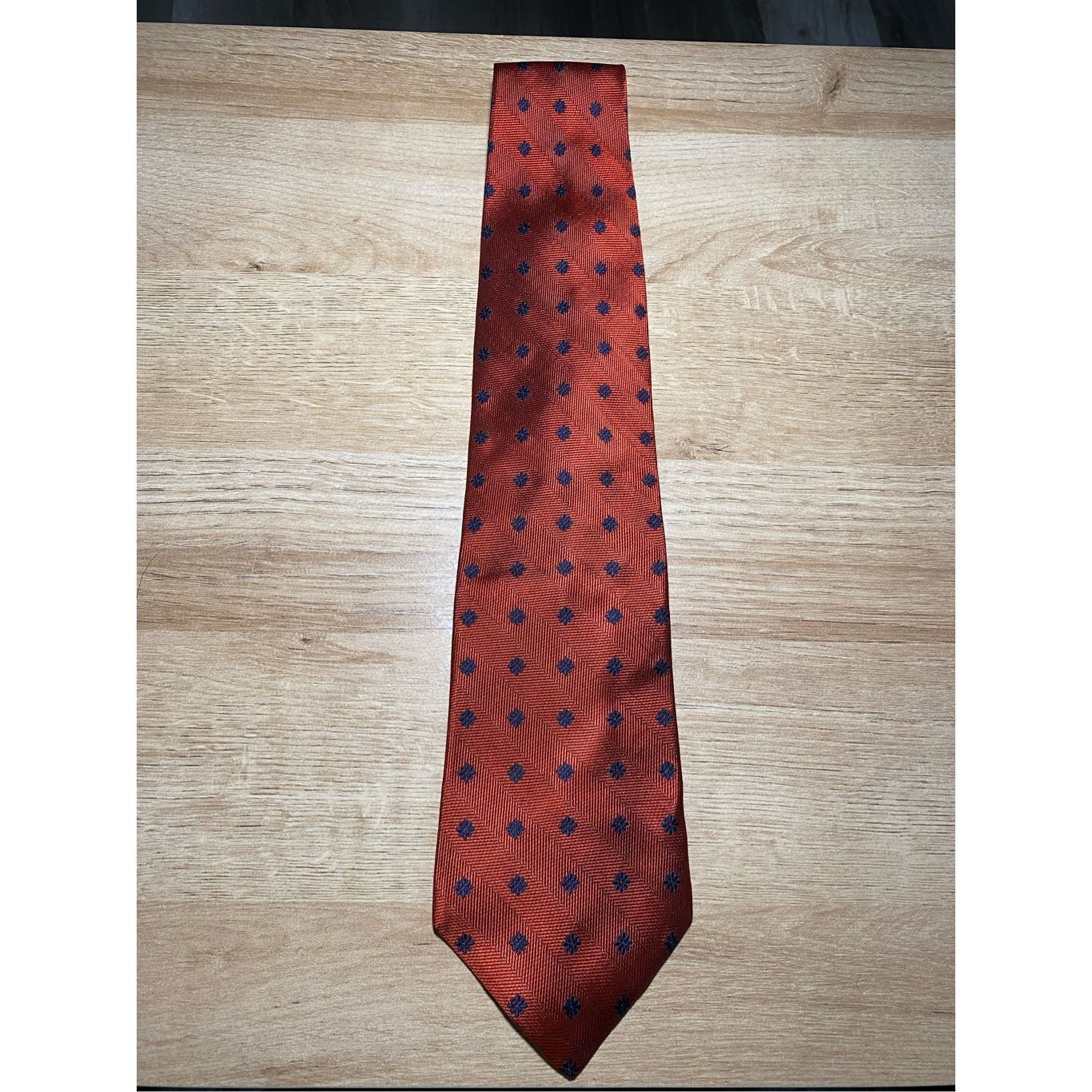 Daniel Hechter Daniel Hechter Paris Red Blue Flower Neck Tie, MSRP $89 Size ONE SIZE - 1 Thumbnail