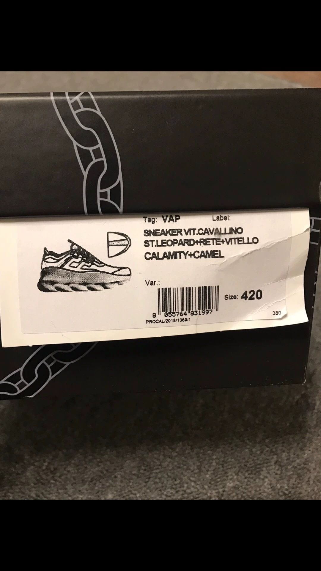 Versace VERSACE Dark Green Leopard Platform Dad Sneakers 42 (L) Size US 9 / EU 42 - 8 Thumbnail