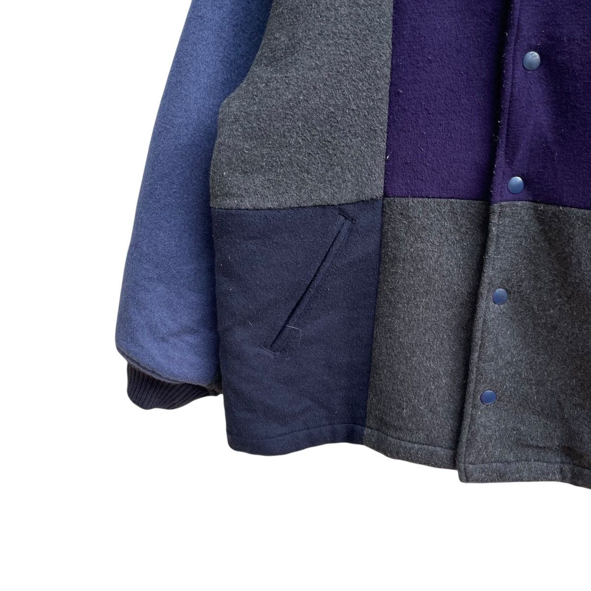 go slow caravan 💥Japanese Brand Go slow caravan Colorblock Varsity Jacket Size US L / EU 52-54 / 3 - 4 Thumbnail
