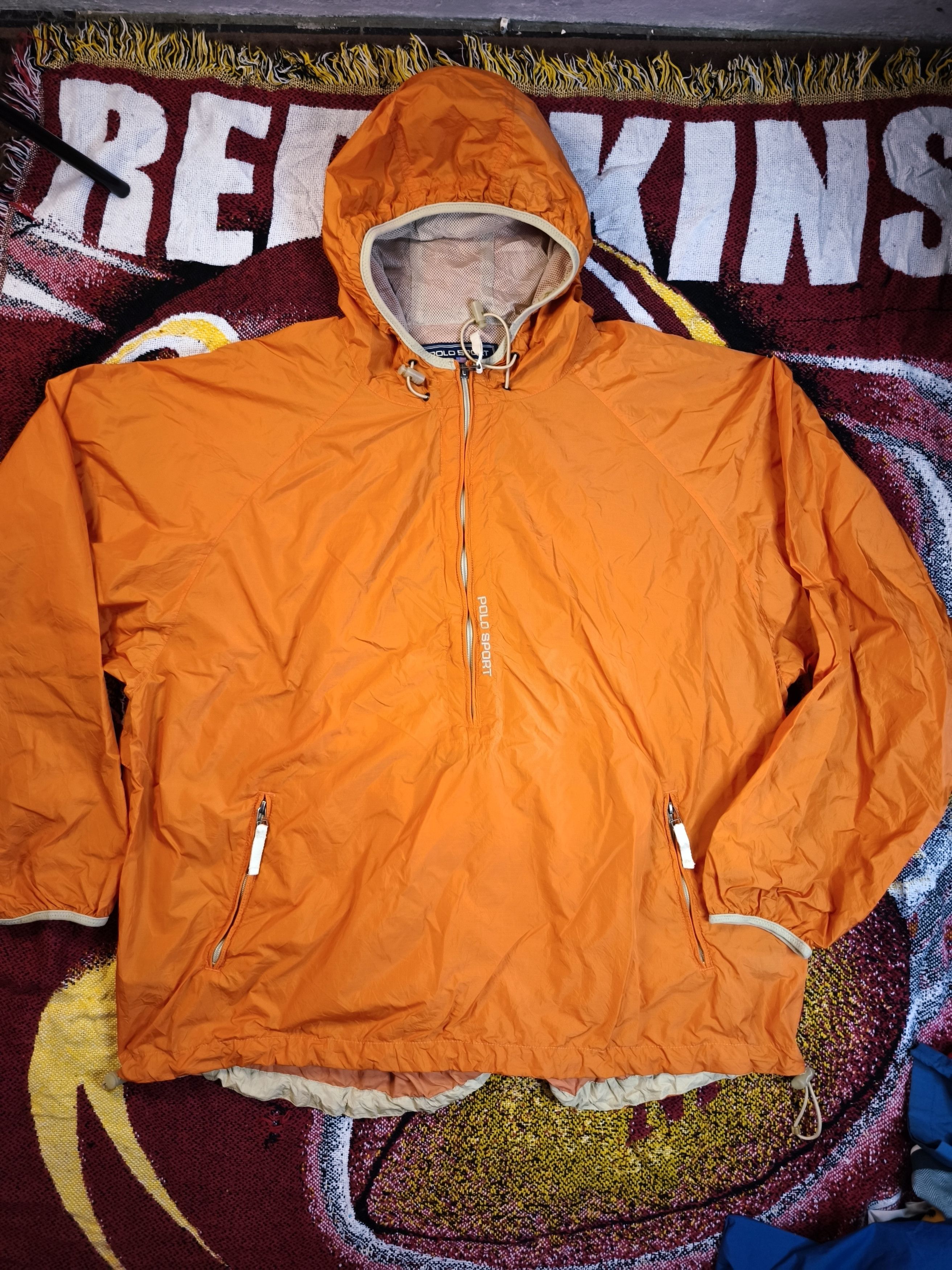 Vintage 90s Polo Sport Ralph Lauren Nylon Pullover Hoodie