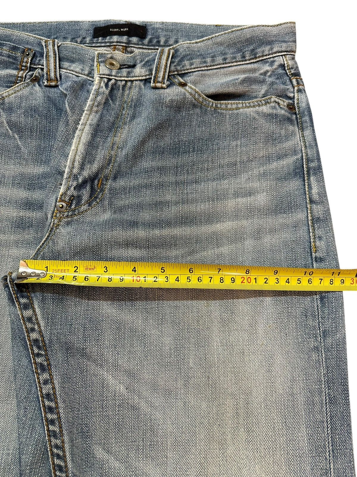Acne Studios Vintage Japanese Brand Blue Faded Wash Distress Loose Jeans Size US 32 / EU 48 - 15 Thumbnail