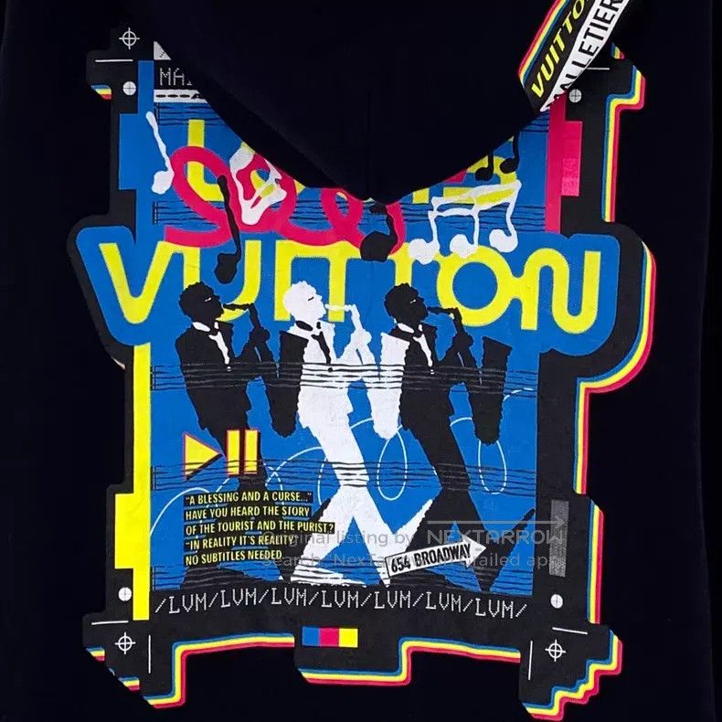 Louis Vuitton Louis Vuitton 23 black logo hooded long-sleeved sweater ja Size US S / EU 44-46 / 1 - 5 Thumbnail