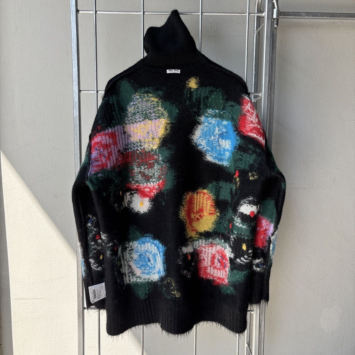 Miu Miu Miu Miu Roses Intarsia Mohair Sweater Size ONE SIZE - 18 Thumbnail