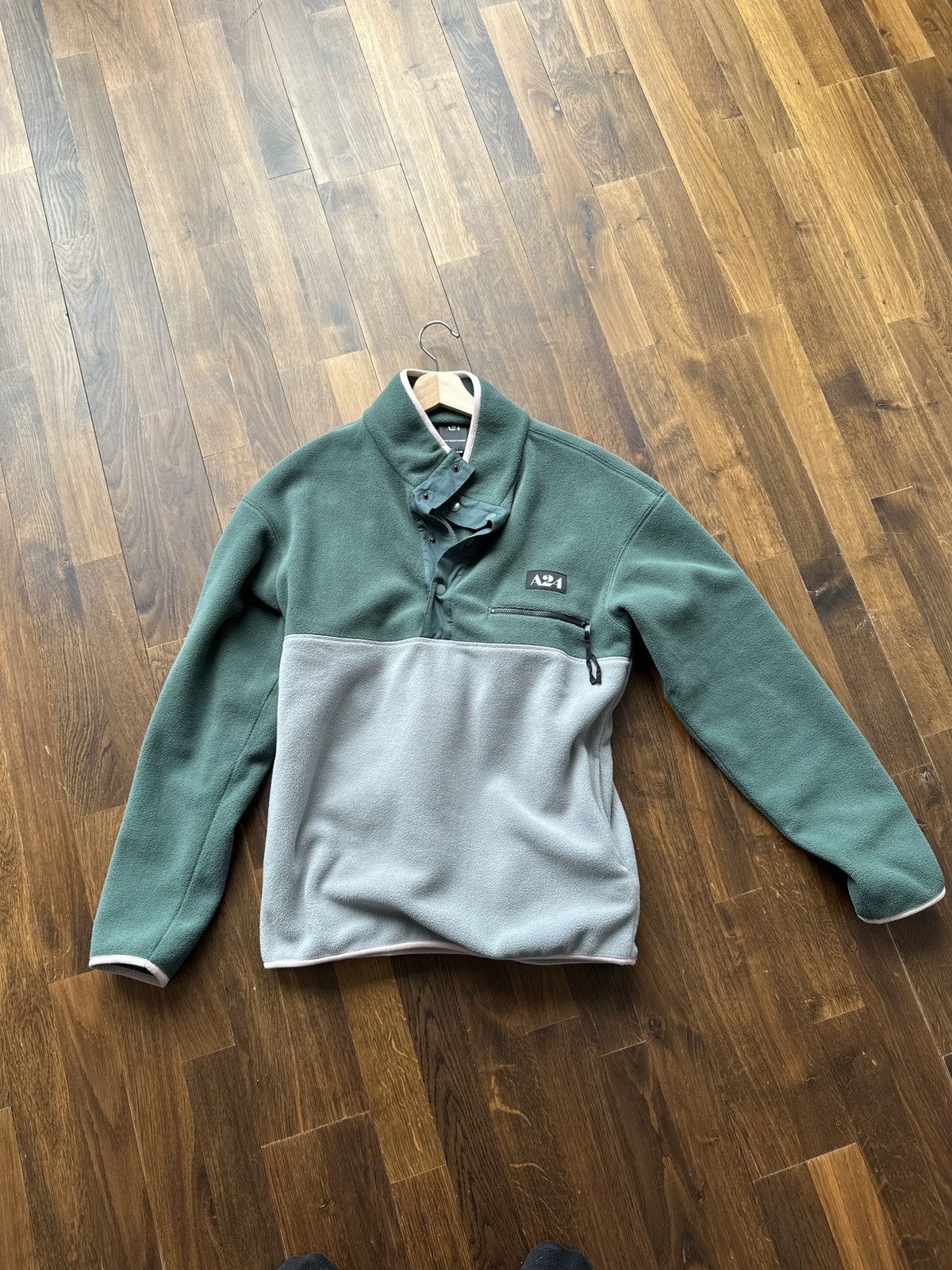A24 A24 green fleece sweater Grailed