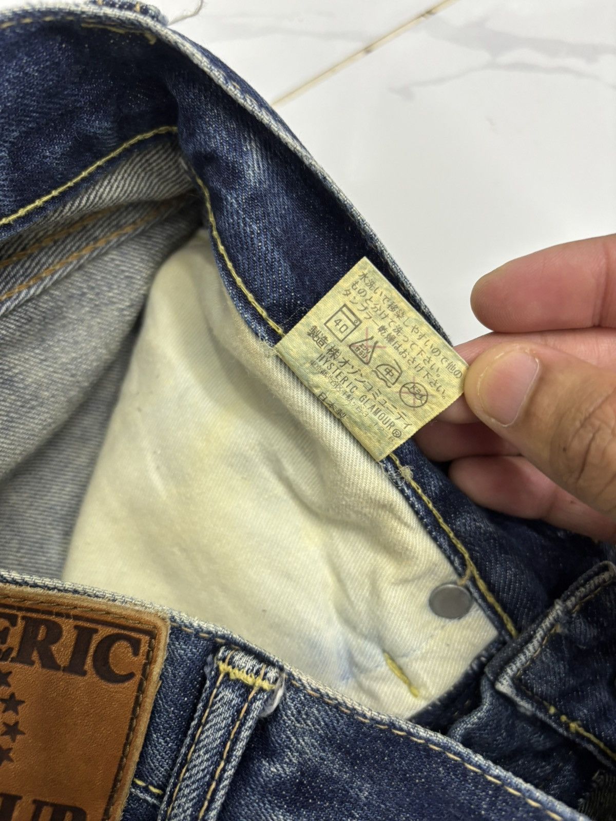 Hysteric Glamour × Japanese Brand × Undercover Hysteric Glamour Rock N Roll Is Killing Me Studded Jeans Size US 29 - 14 Thumbnail